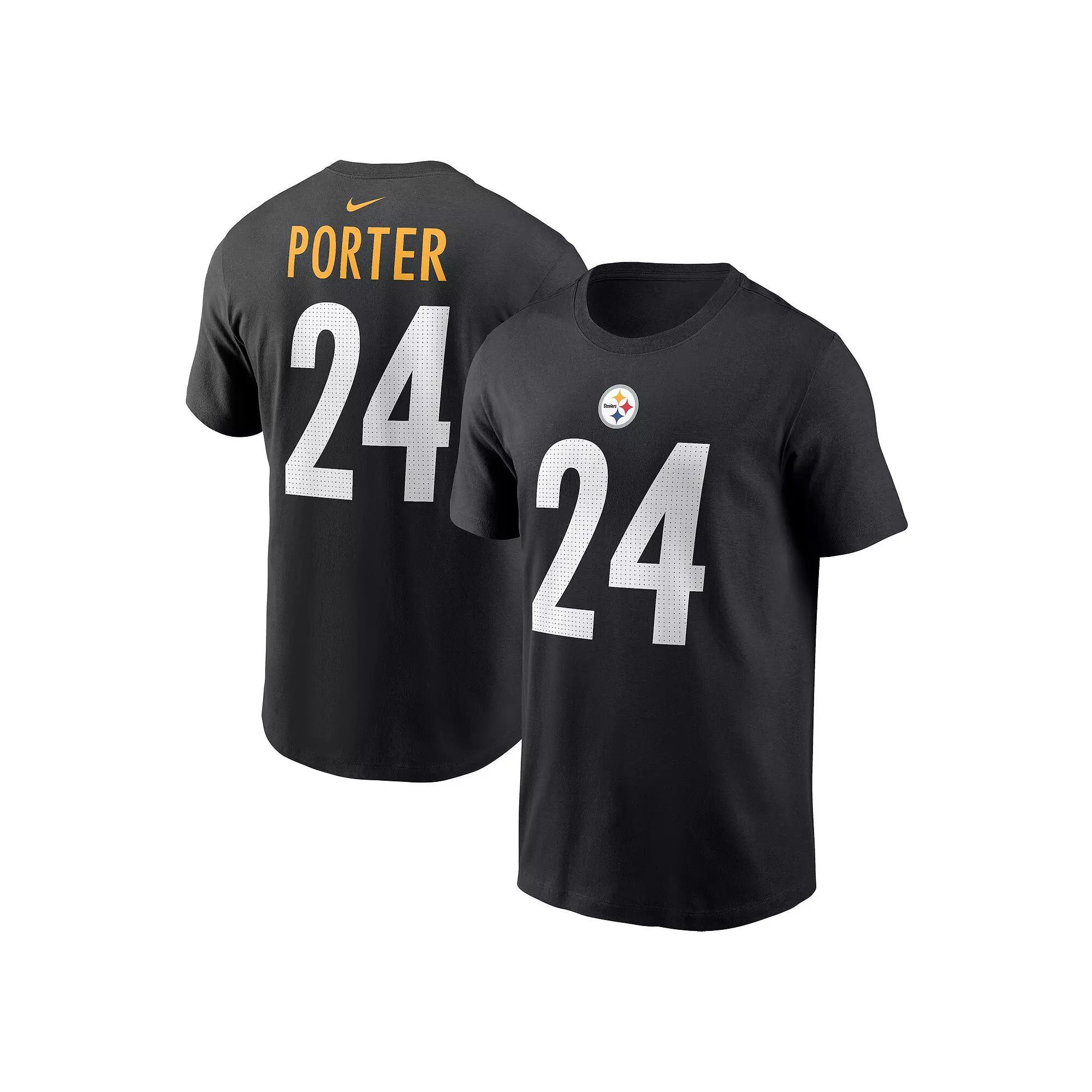 Mens Nike Joey Porter Jr. Pittsburgh Steelers 2023 NFL Draft Player Name & Number T-Shirt Product Image