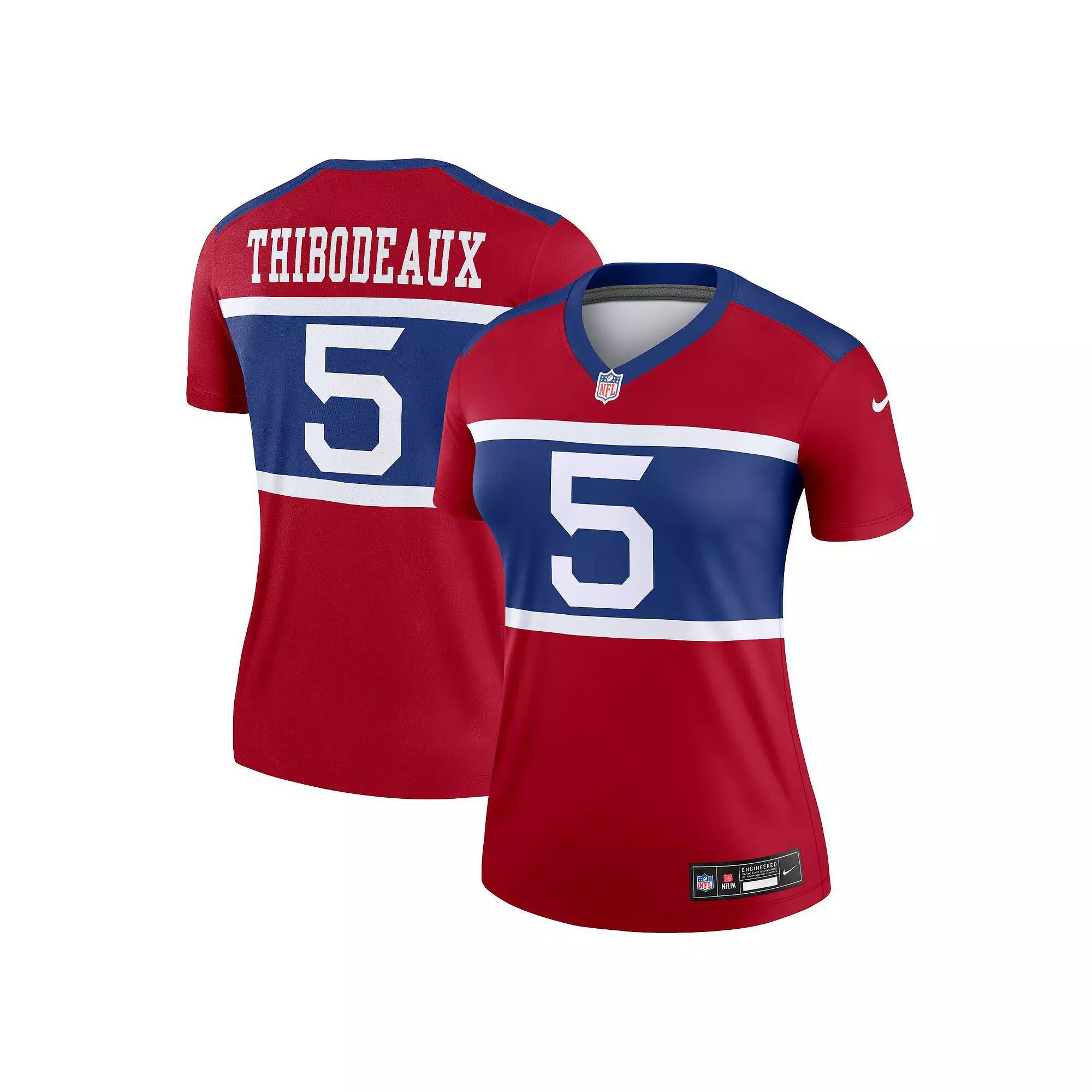 Women's Nike Jalin Hyatt  Red New York Giants Alternate Legend Player Performance Top, Size: Small Product Image
