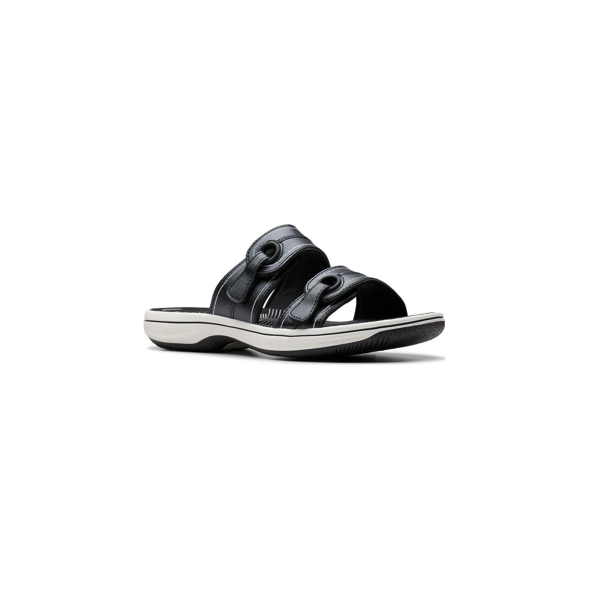 Clarks® Breeze Maye Cloudstepper Women's Flip Flop Sandals, Size: 12, Black Product Image
