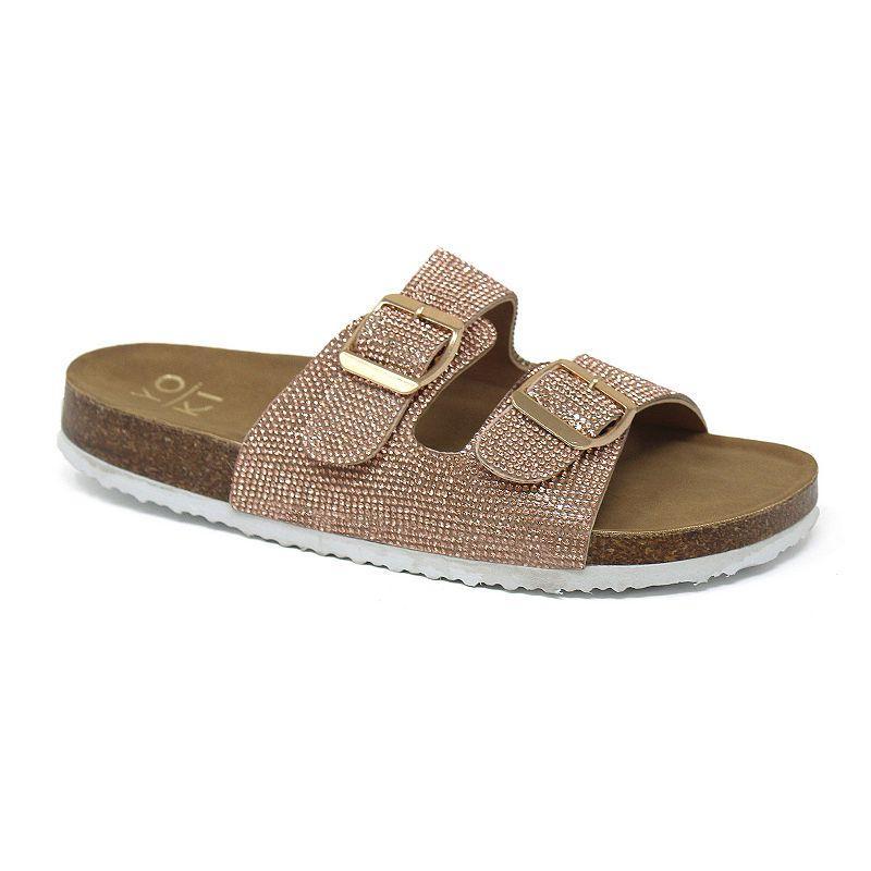 Yoki Gian 107 Women's Slide Sandals, Size: 8.5, Black Product Image