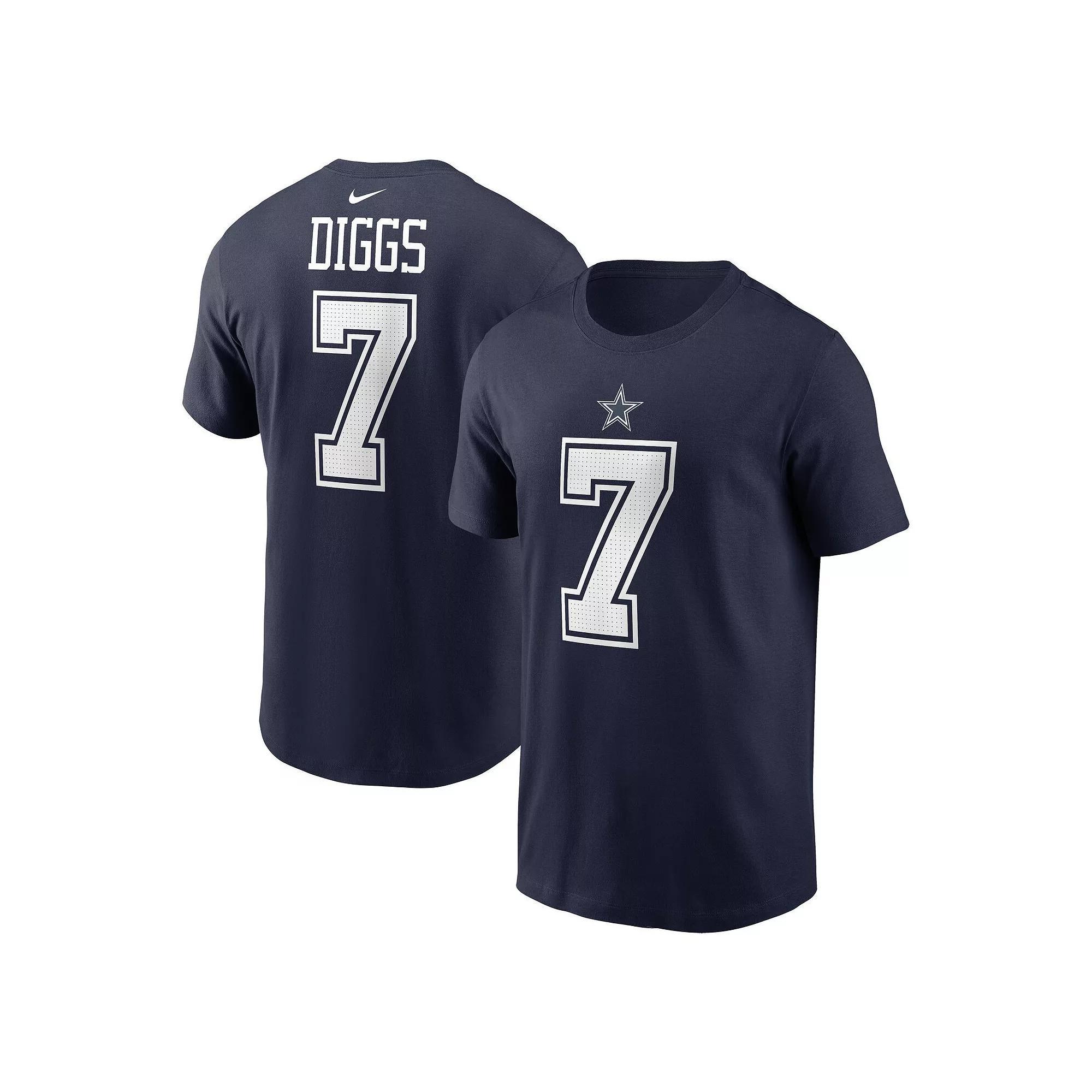 Men's Nike Trevon Diggs  Navy Dallas Cowboys  Player Name & Number T-Shirt, Size: 2XL, Blue Product Image