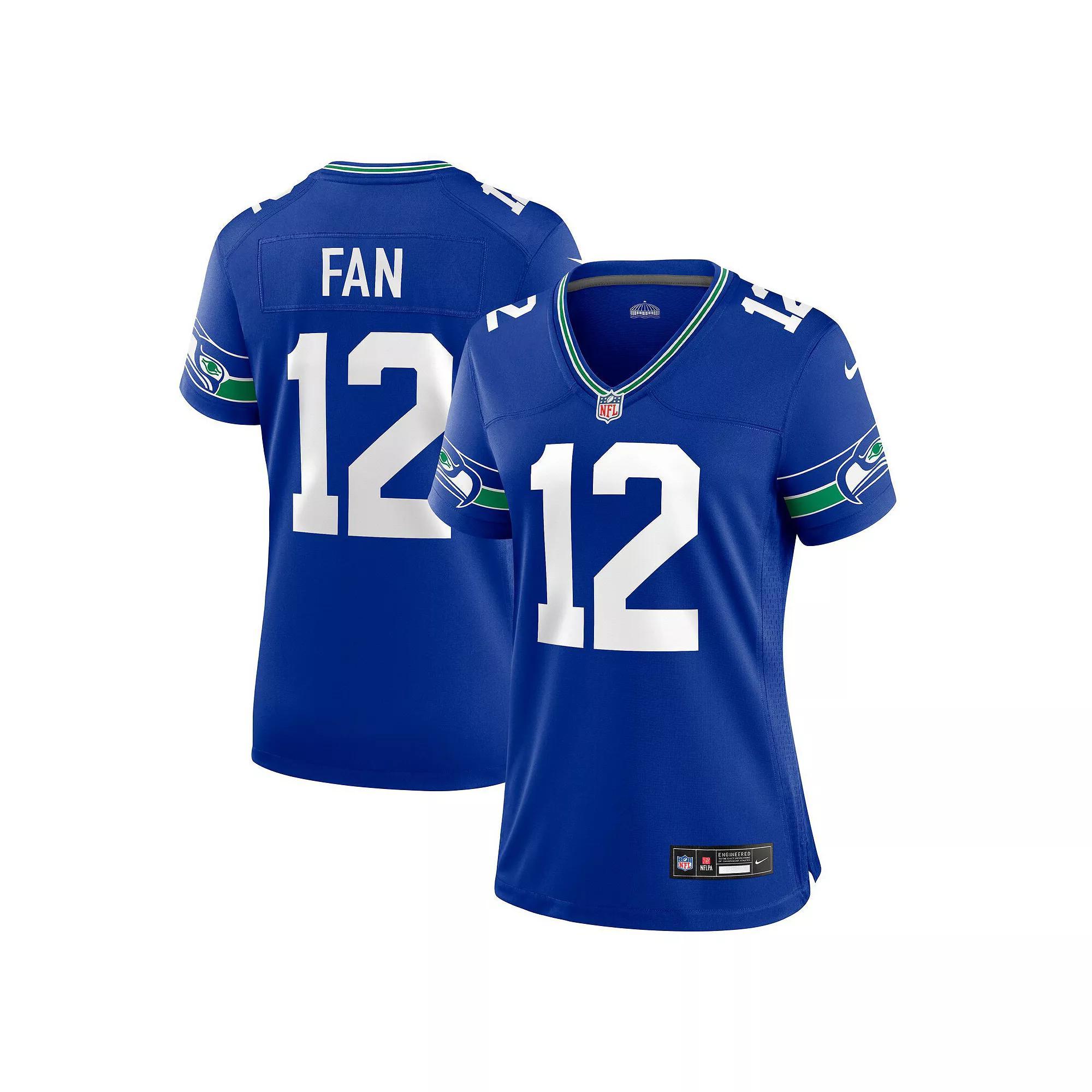 Women's Nike 12th Fan Royal Seattle Seahawks Player Jersey, Size: XL, Blue Product Image