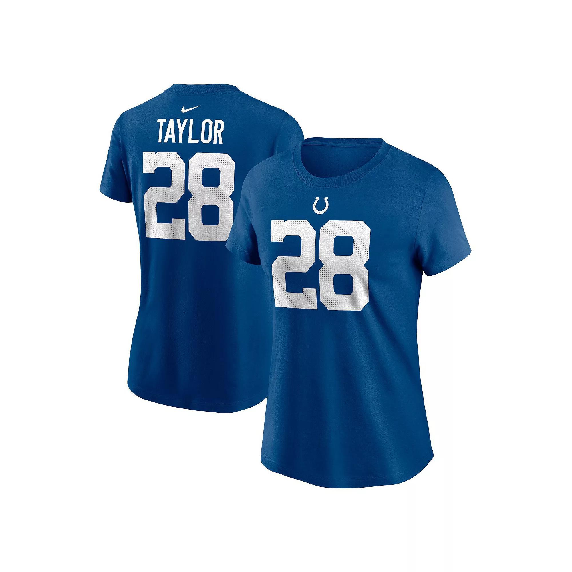 Women's Nike Jonathan Taylor Royal Indianapolis Colts Player Name & Number T-Shirt, Size: Small, Blue Product Image