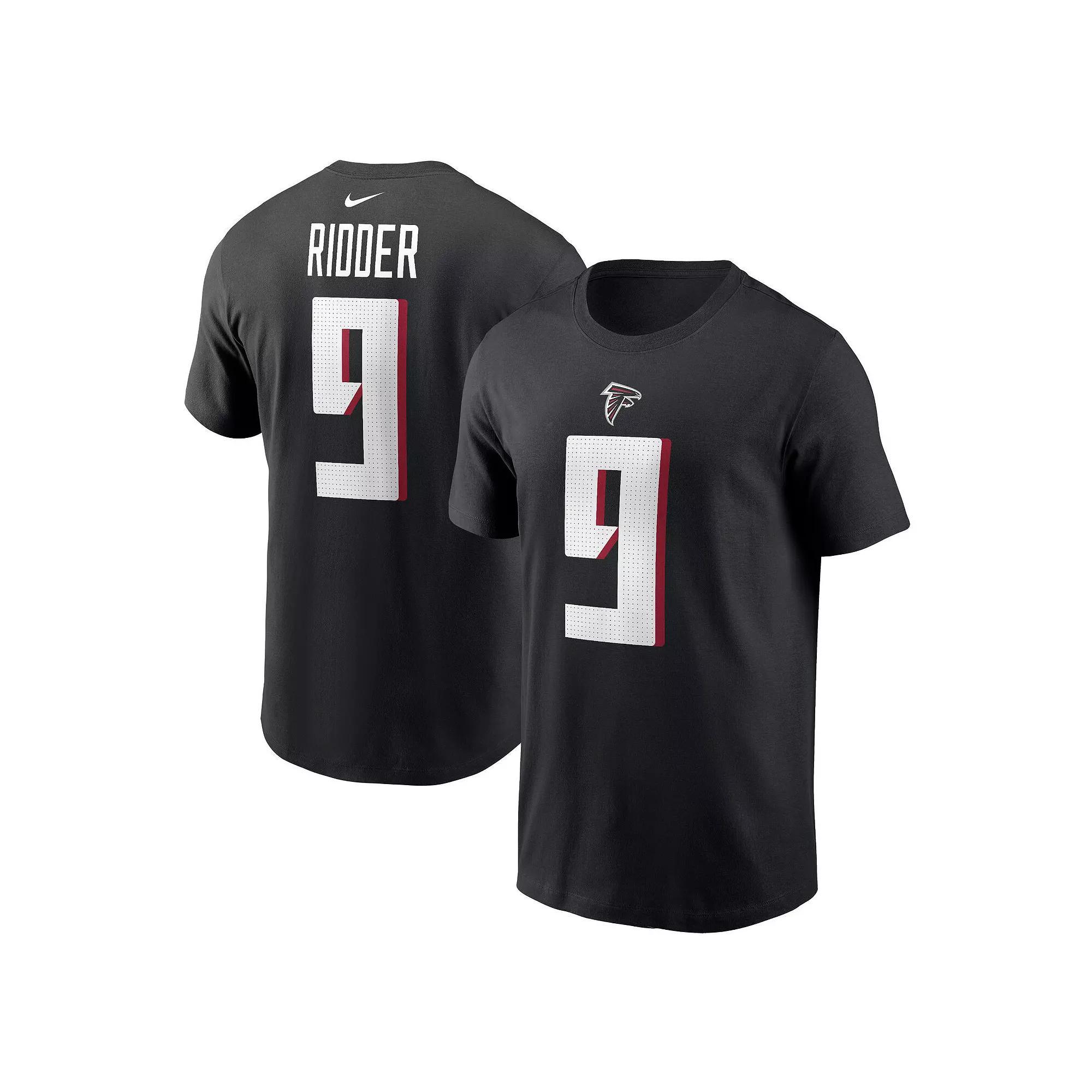 Men's Nike Desmond Ridder Black Atlanta Falcons Player Name & Number T-Shirt, Size: Large Product Image