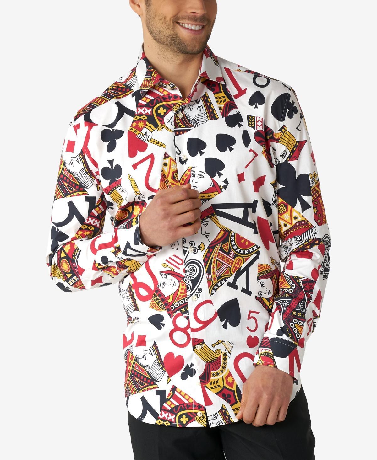 Men's OppoSuits Button-Down Dress Shirt, Size: XS, King Of Clubs Product Image