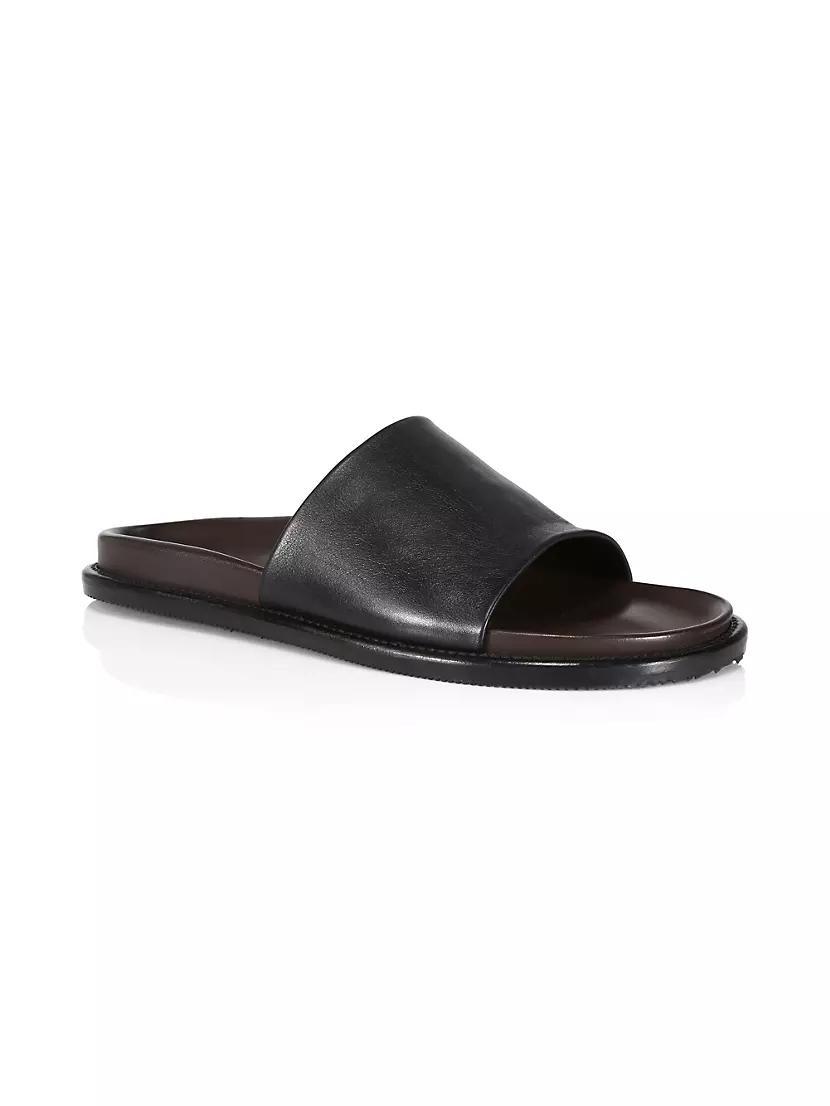 Palma Leather Slide Sandals Product Image