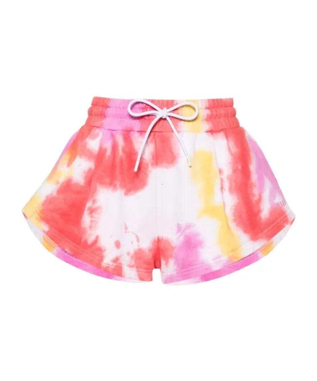 MSGM Embroidered-logo Shorts In Pink Product Image