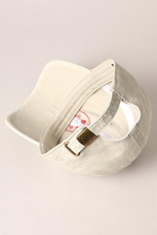 Heart Happy Face Embroidery Cap Product Image