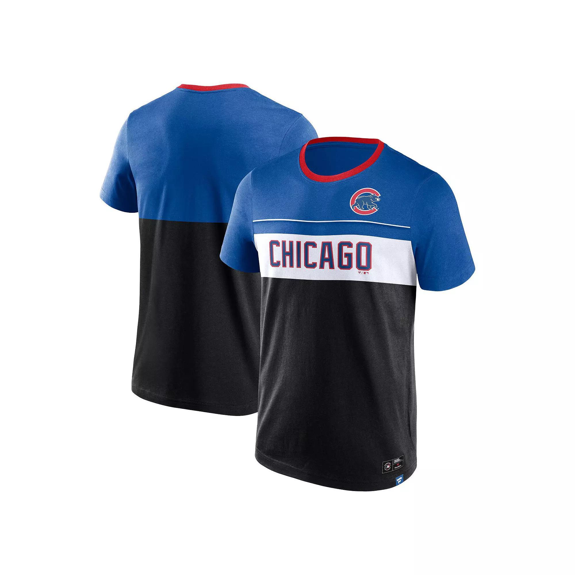 Men's Fanatics Branded Black Chicago Cubs Claim The Win T-Shirt, Size: Small Product Image