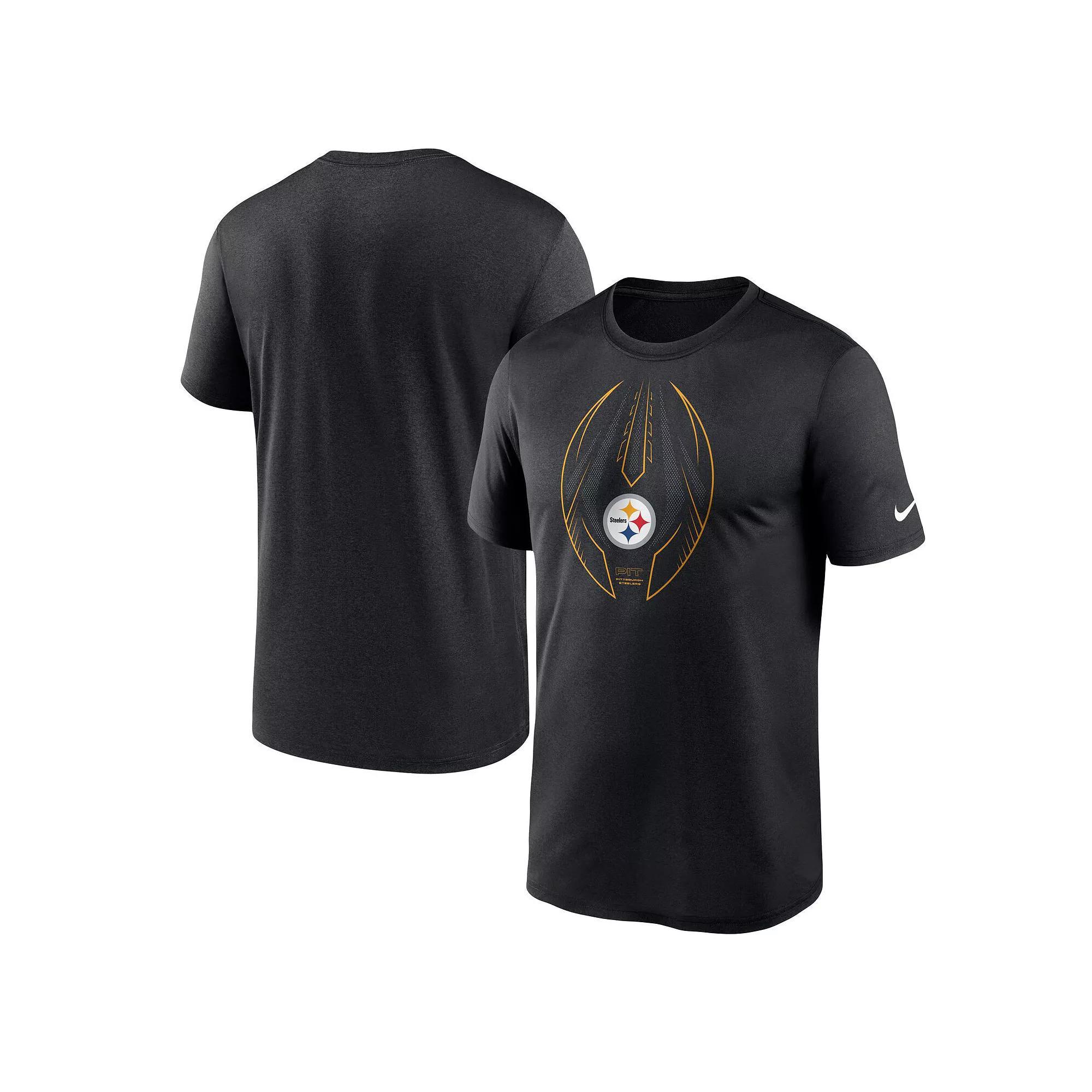 Men's Nike Black Pittsburgh Steelers Legend Icon T-Shirt, Size: Small Product Image