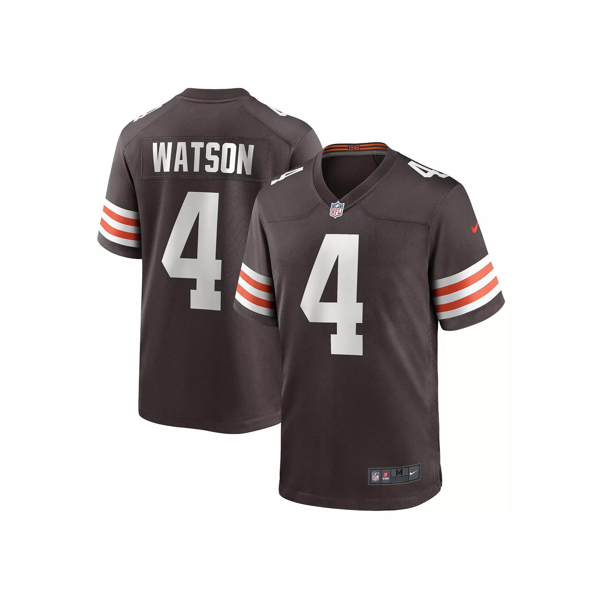Men's Nike Deshaun Watson Brown Cleveland Browns Game Jersey, Size: 3XL Product Image