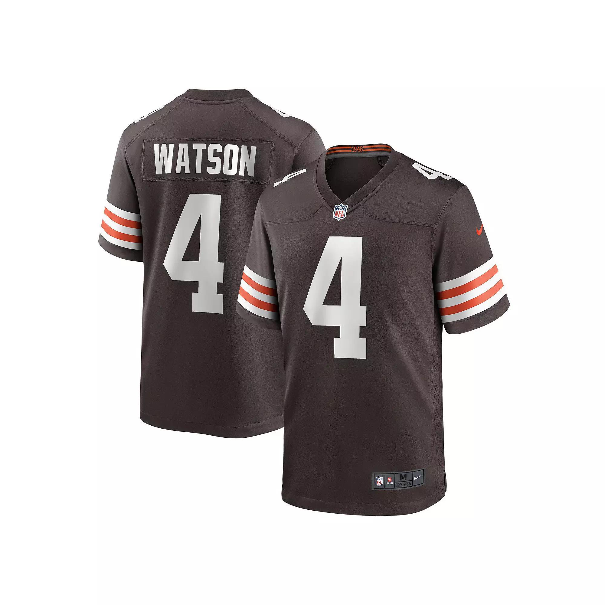 Men's Nike Deshaun Watson Brown Cleveland Browns Game Jersey, Size: 3XL Product Image