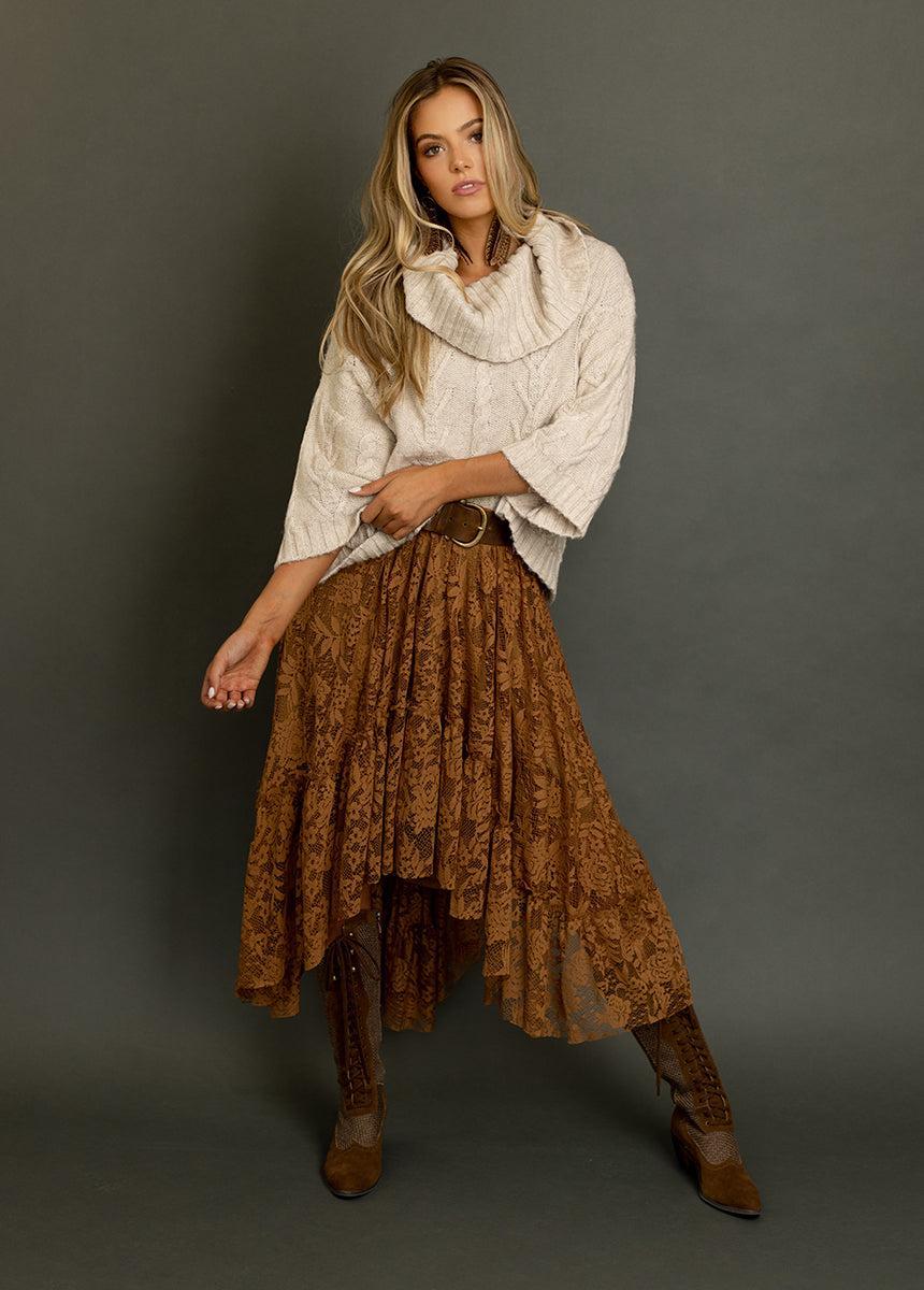 Nikkola Sweater in Cream Female Product Image