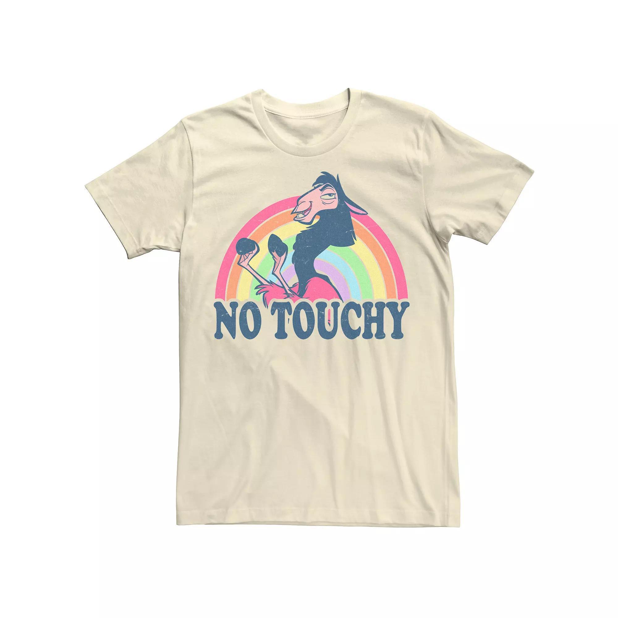 Disney's Emperor's New Groove Kuzco Rainbow No Touchy Adult Tee, Men's, Size: 3XL, Natural Product Image