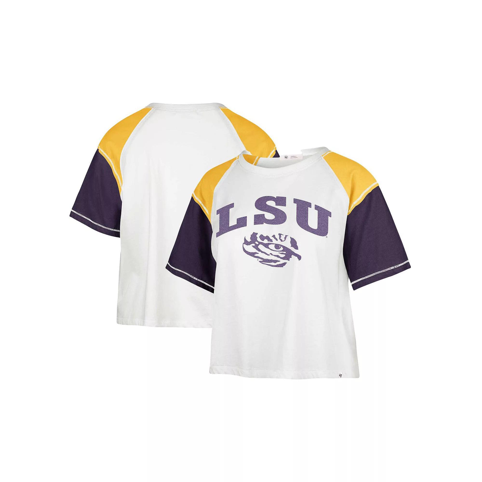 Womens 47 LSU Tigers Serenity Gia Cropped T-Shirt Product Image