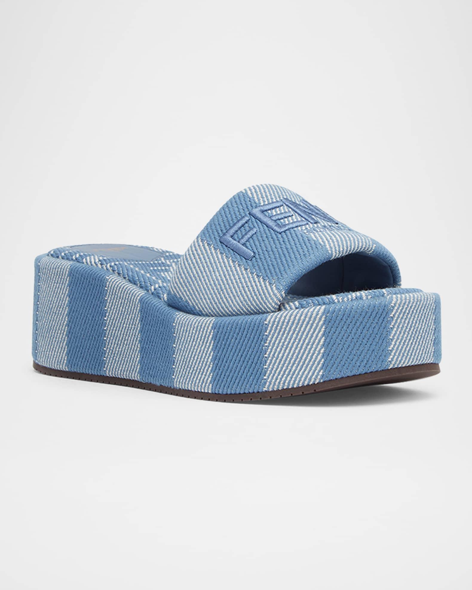 Sunshine Stripe Logo Platform Sandals Product Image