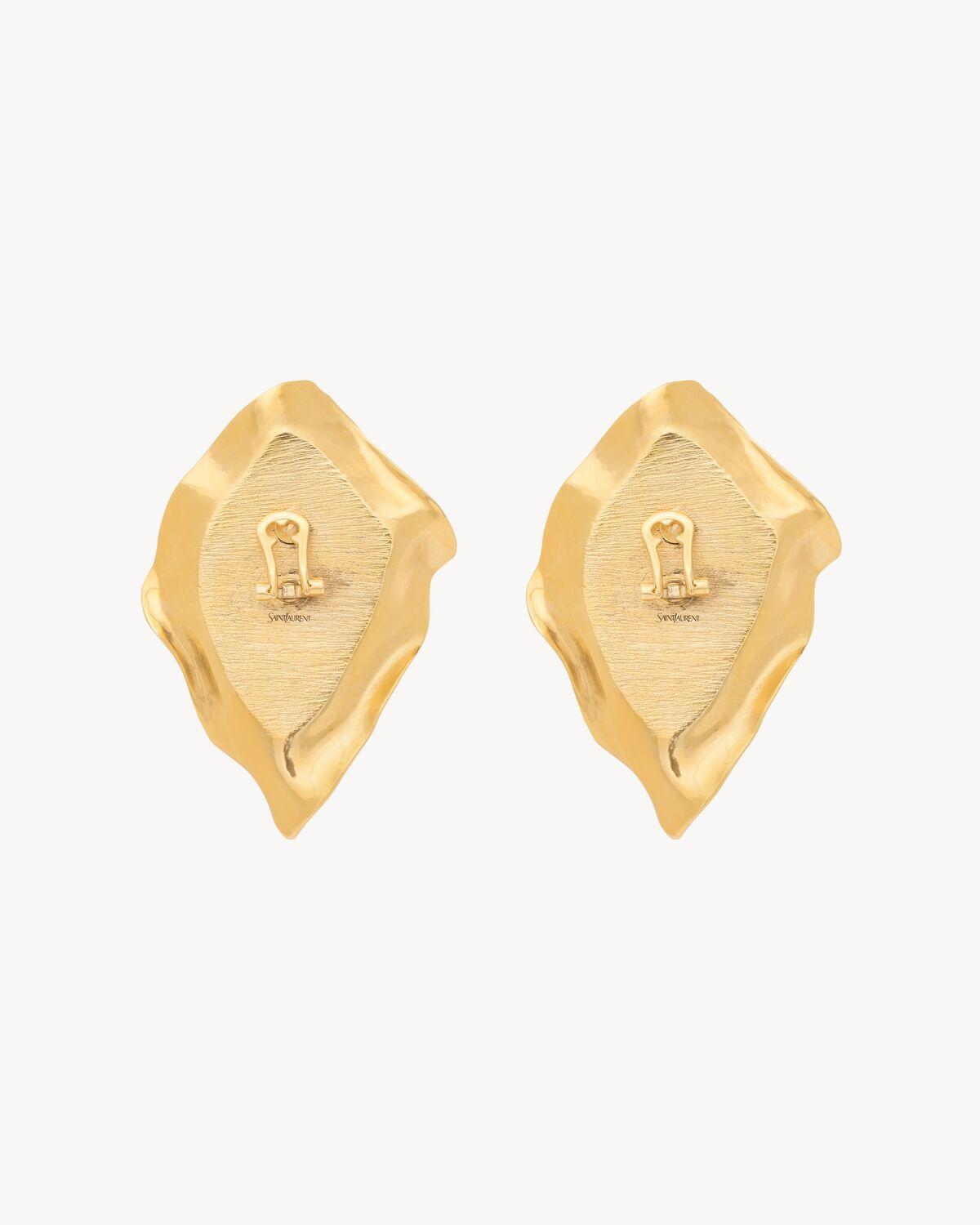 cabochon earrings in resin and metal Product Image