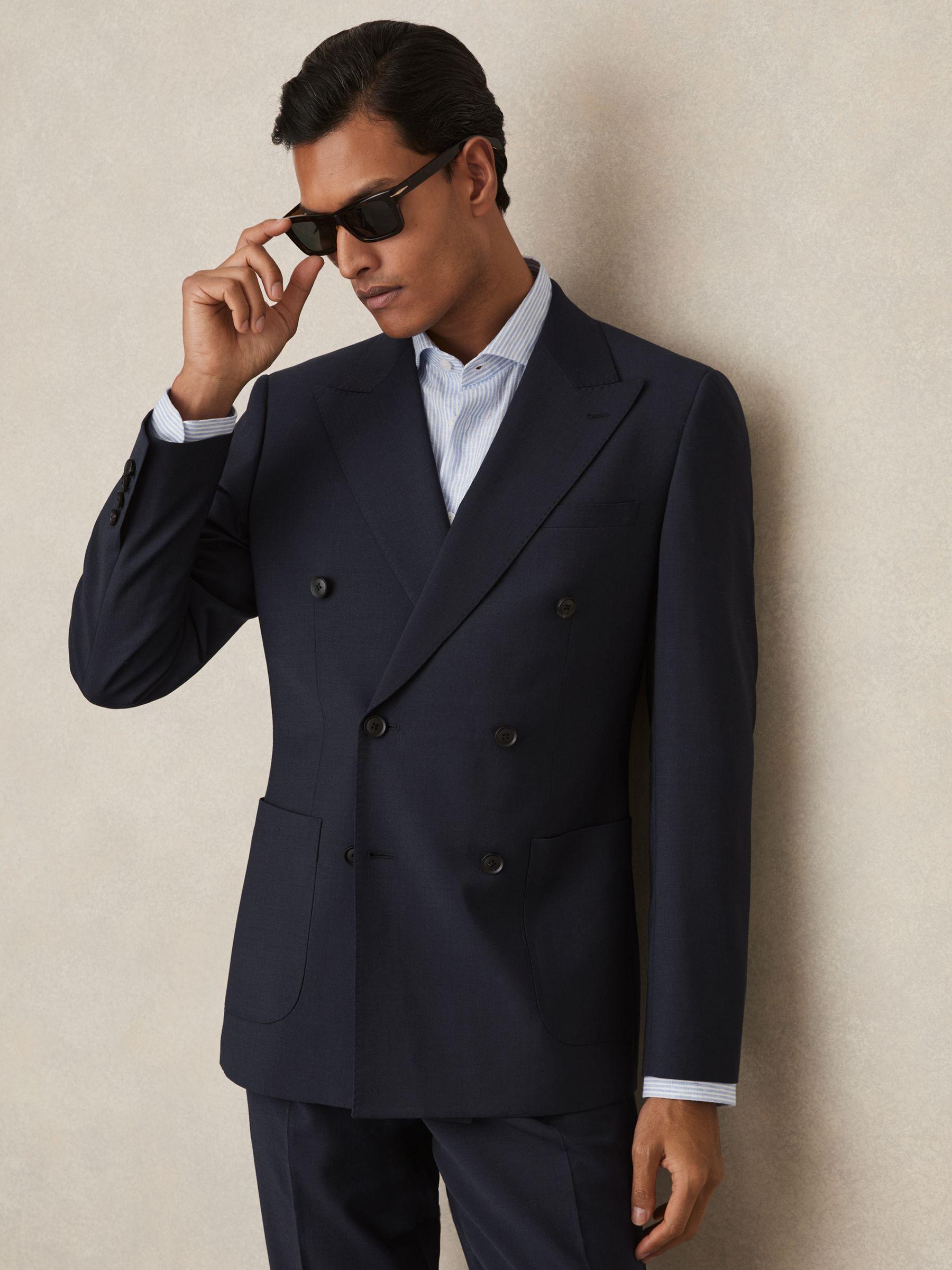 Mens Peacoat in Wool Product Image