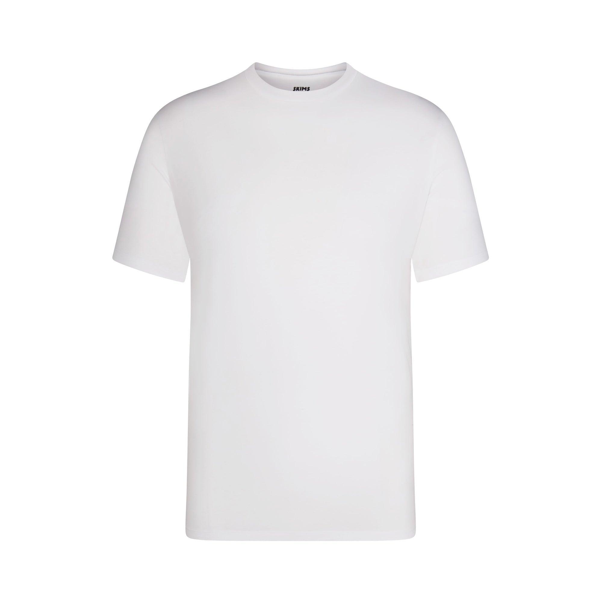 SKIMS BASICS MENS LIGHTWEIGHT T-SHIRT 3-PACK | CHALK Product Image