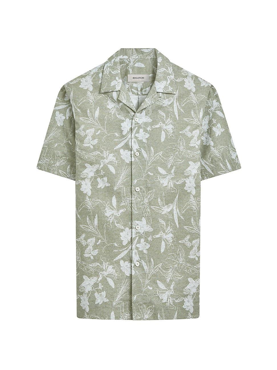 Men's Orson Linen Floral Camp Shirt Product Image