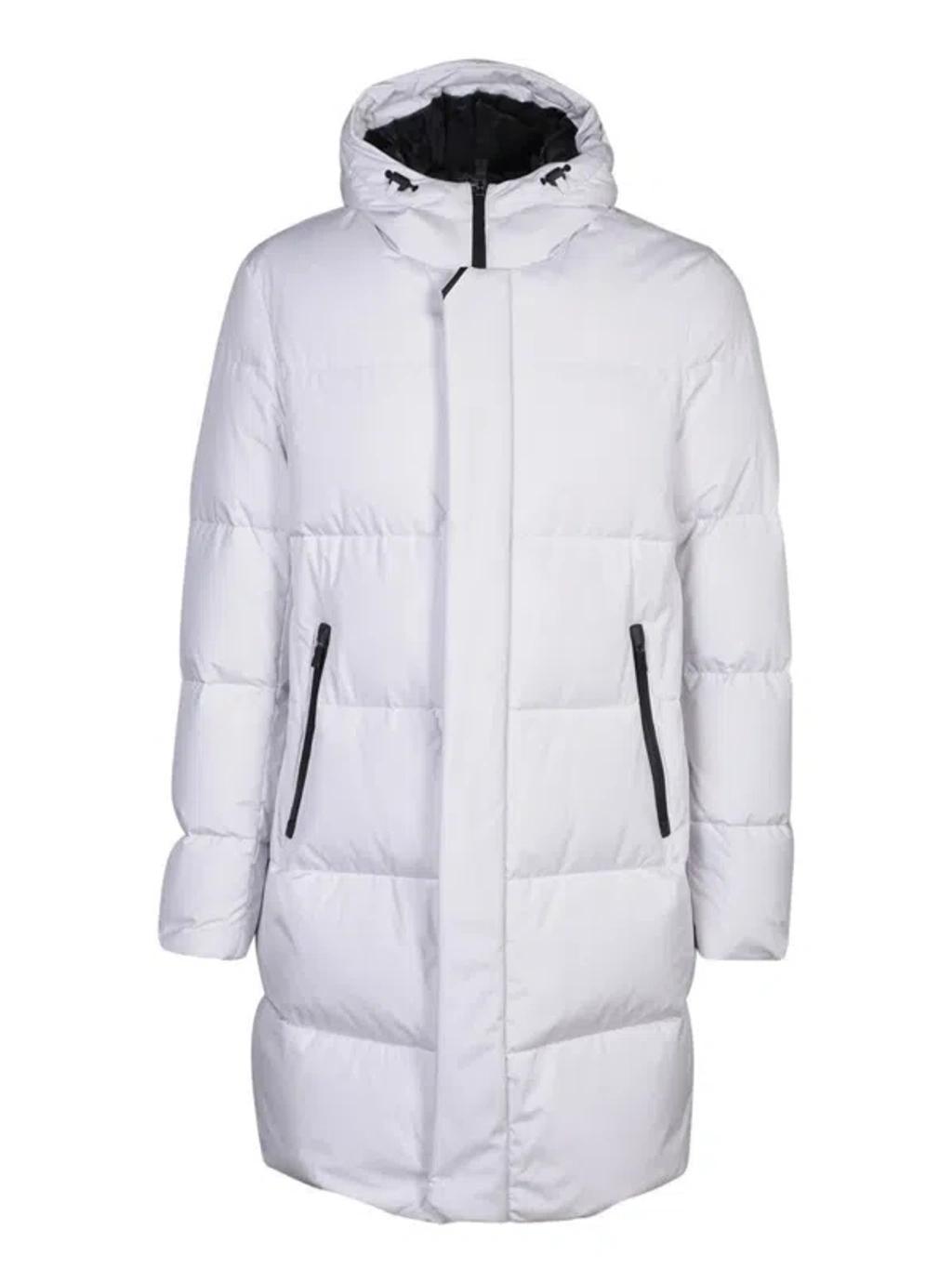 HERNO Hooded Puffer Jacket In Grey Product Image