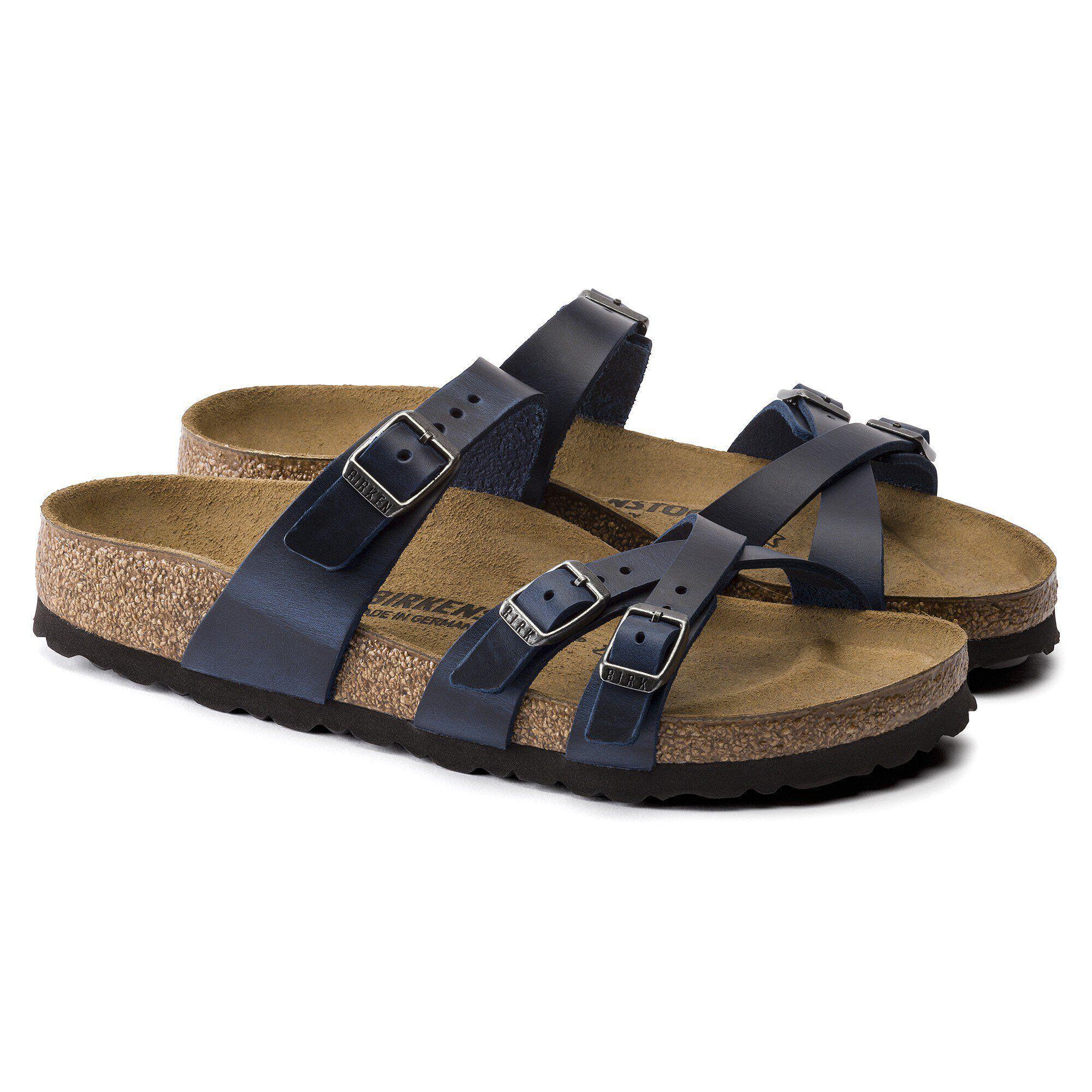 Franca Oiled Leather Blue Product Image