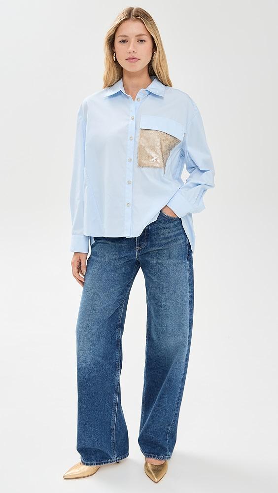 Tanya Taylor Topher Sequin Top | Shopbop Product Image