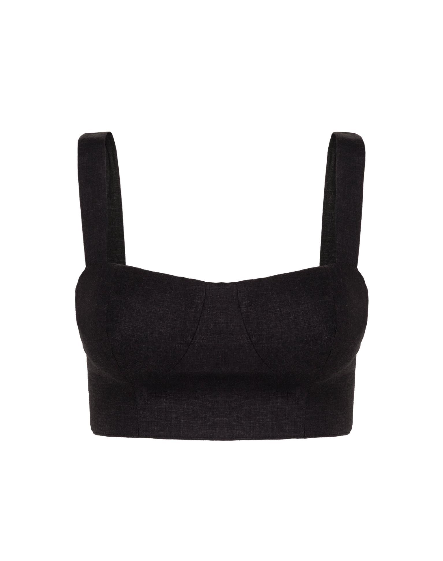 Valleta Cropped Top - Black Product Image