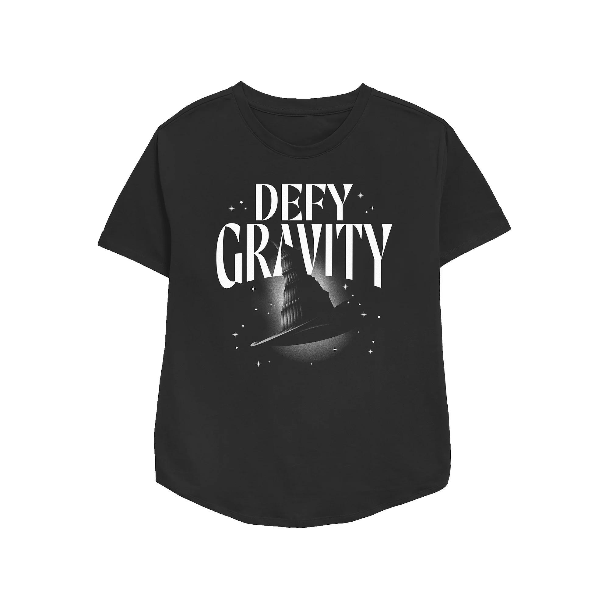 Women's Wicked Defy Gravity Relaxed Fit Graphic Tee, Size: Large, Black Product Image