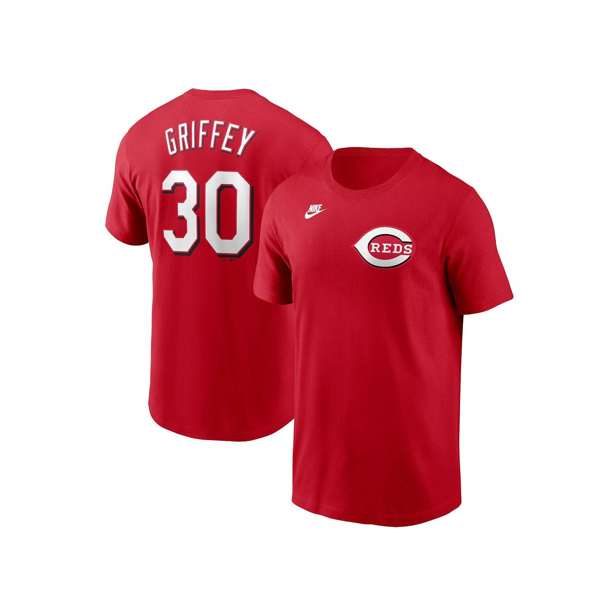 Men's Nike Ken Griffey Jr. Red Cincinnati Reds Fuse Name & Number T-Shirt, Size: Small, Red Red Product Image