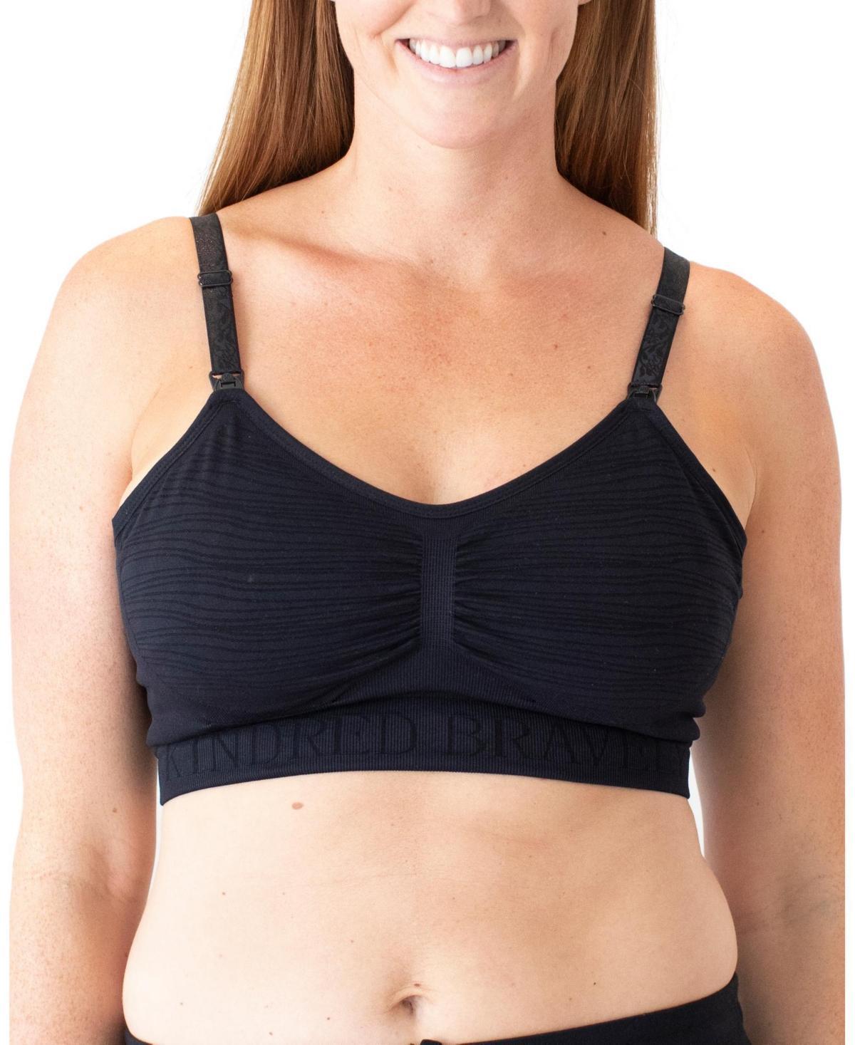 Kindred Bravely Womens Sublime Pumping + Nursing Hands Free Bra - Black S-Busty: Medium Support, Wireless, Adjustable Straps Product Image