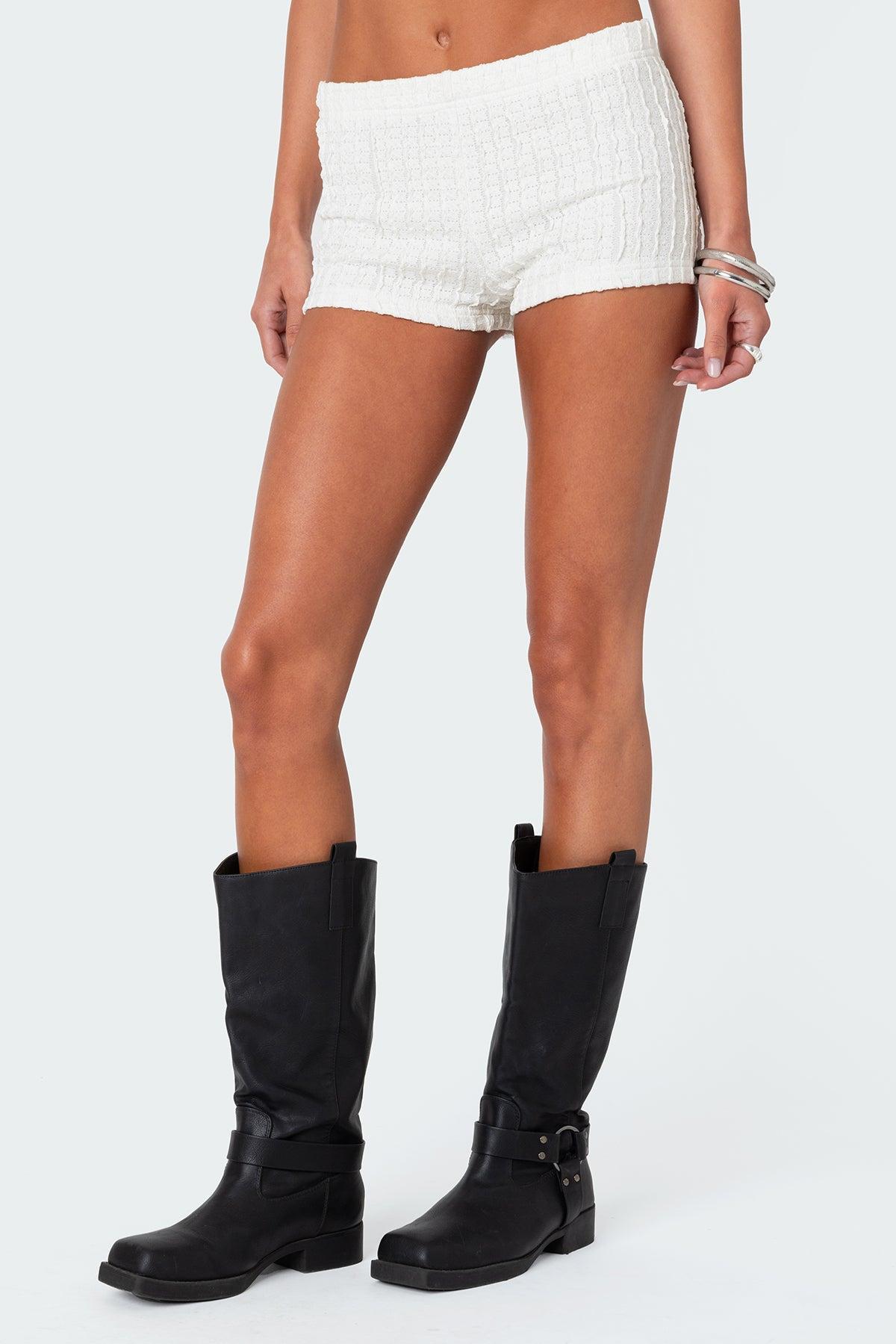 Phoebe Asymmetric Textured Knit Top Product Image