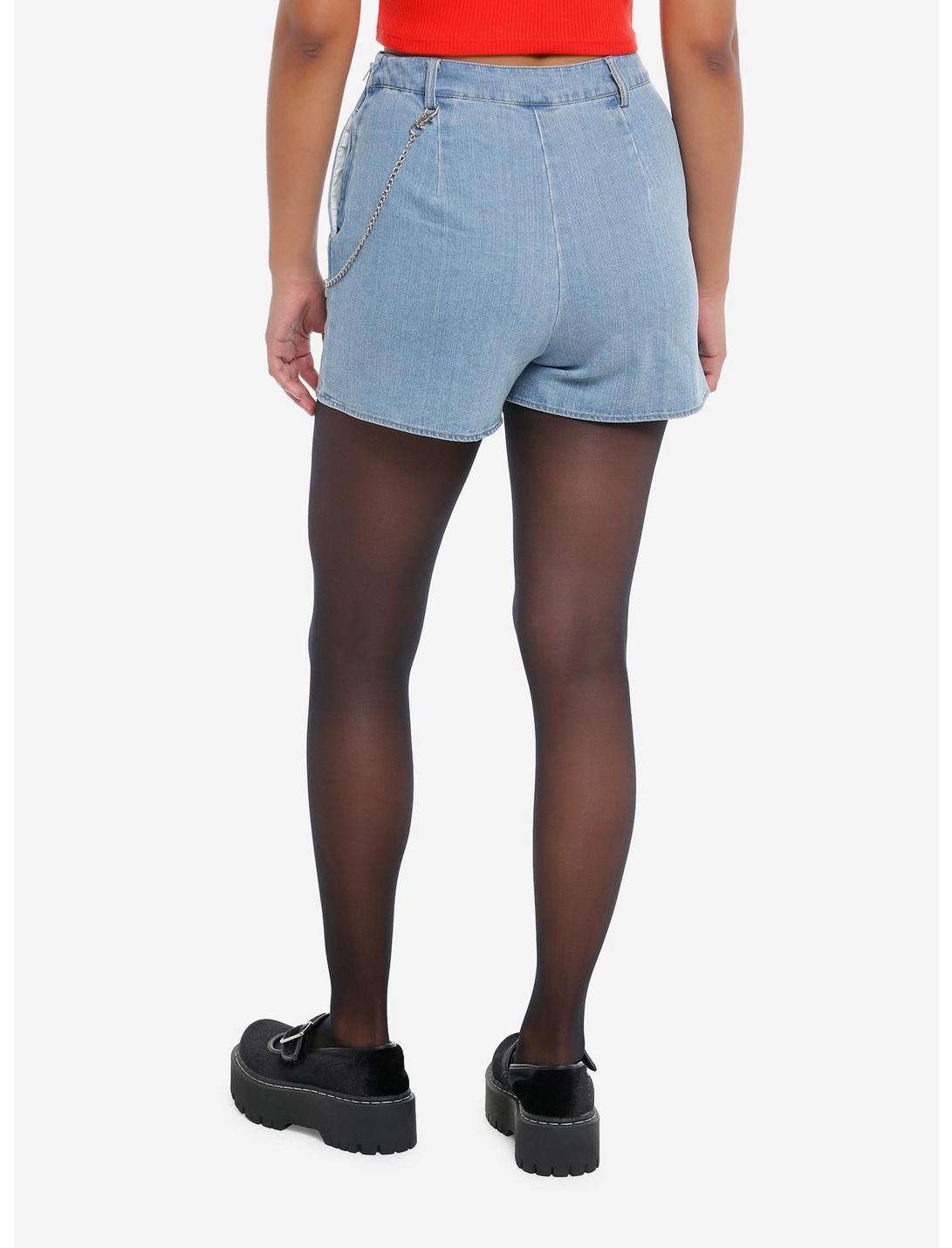 Disney Mickey Mouse Chain Asymmetrical Denim Skort Product Image