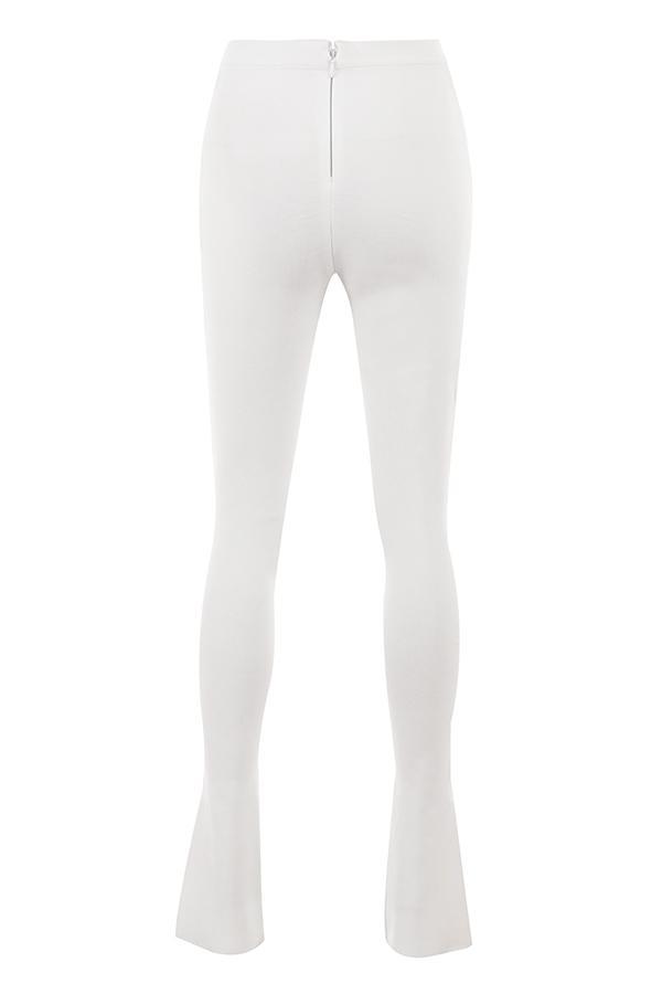 Gloriette White High Waisted Bandage Trousers Product Image