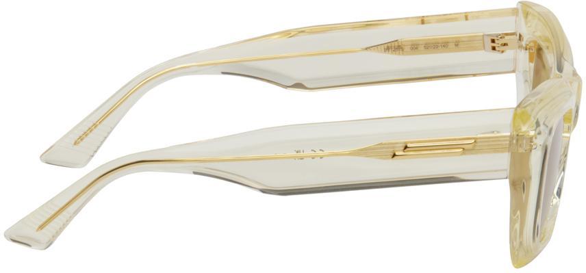 BOTTEGA VENETA Cat-eye Acetate Sunglasses In Yellow Product Image