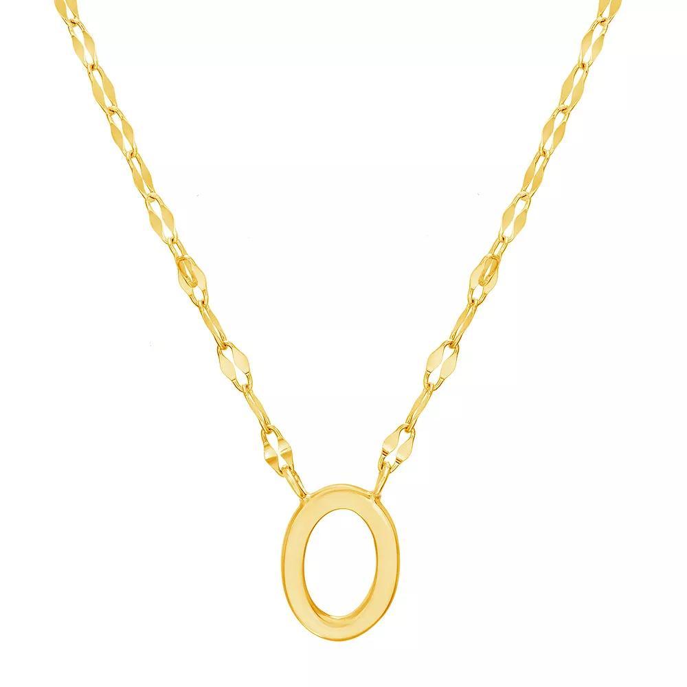 Paige Harper Initial Necklace, Women's, Size: 16-18" ADJ, O Gold Tone Product Image