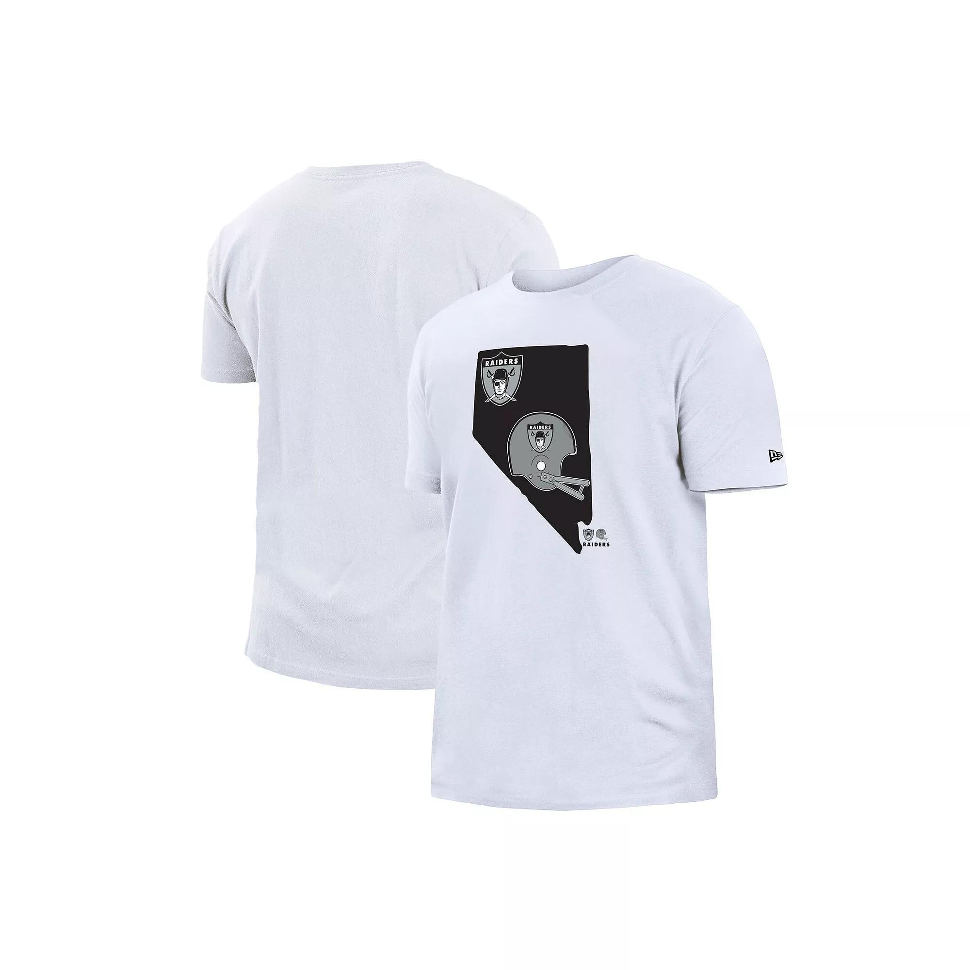 Men's New Era White Las Vegas Raiders Gameday State T-Shirt, Size: Small, Lvr White Product Image