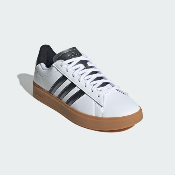 adidas Grand Court Cloudfoam Women's Lifestyle Tennis Shoes, Size: 9.5, Clear Pink Black Product Image