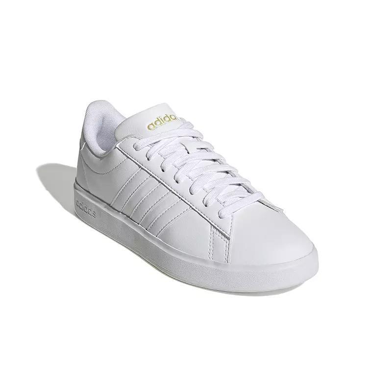 adidas Grand Court Cloudfoam Women's Lifestyle Tennis Shoes, Size: 6.5, All White Product Image