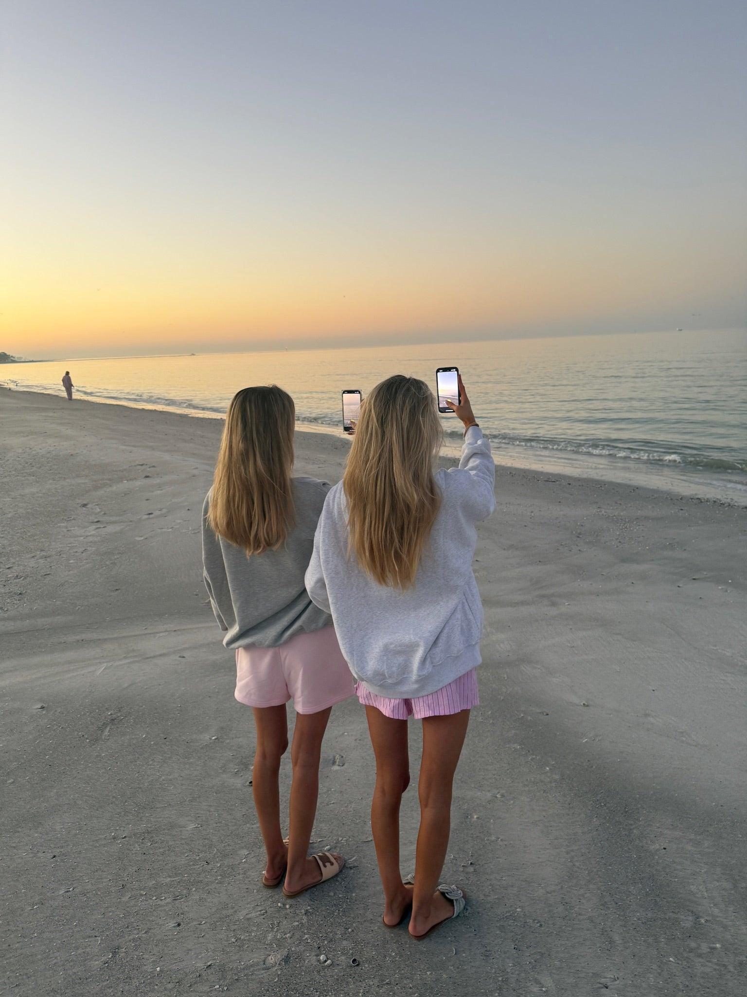 Light Pink Basic Blank Shorts Product Image