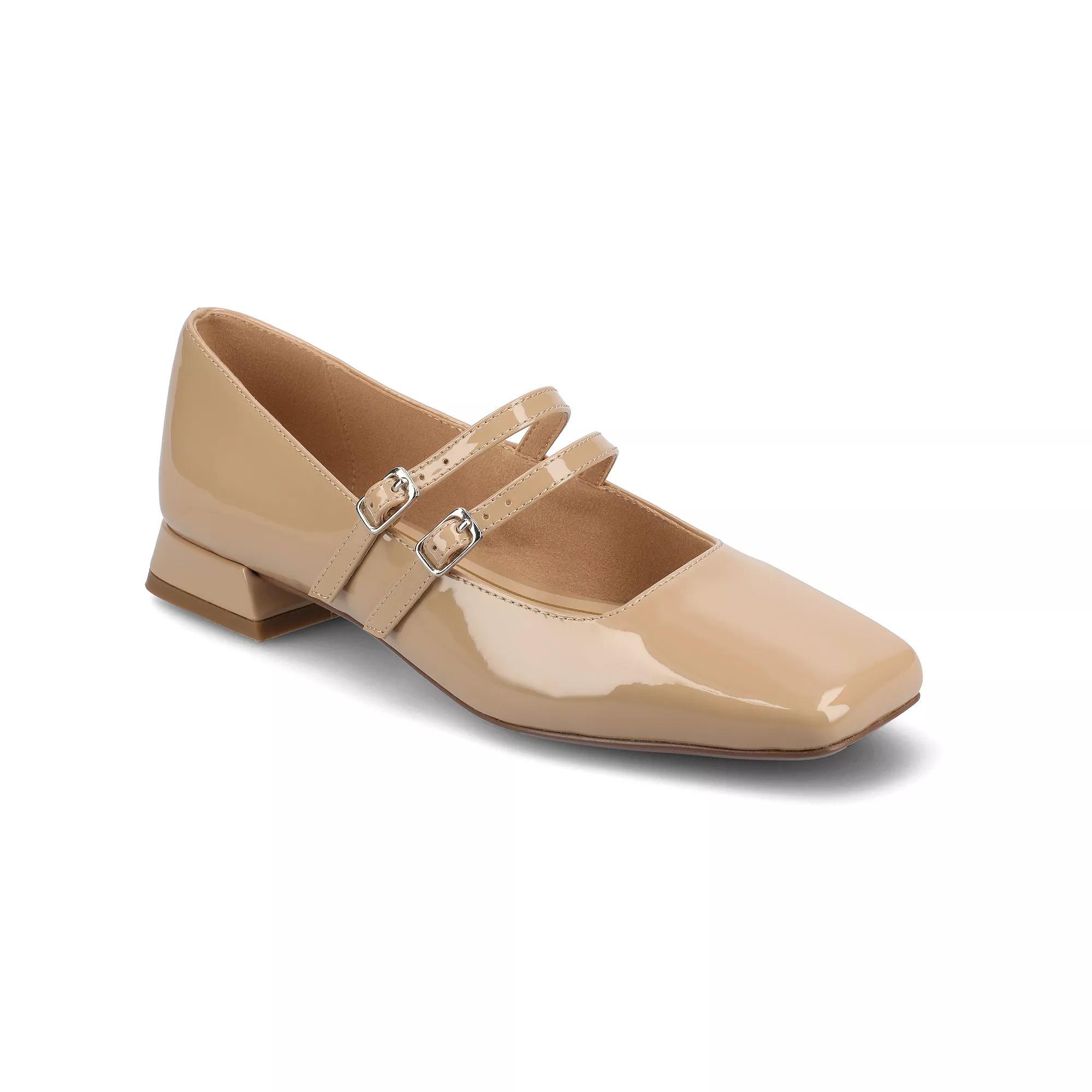 Journee Gredah Double Buckle Womens Mary Jane Dress Flats Product Image
