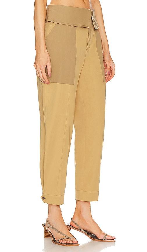 Womens Cotton Foldover Trousers Product Image