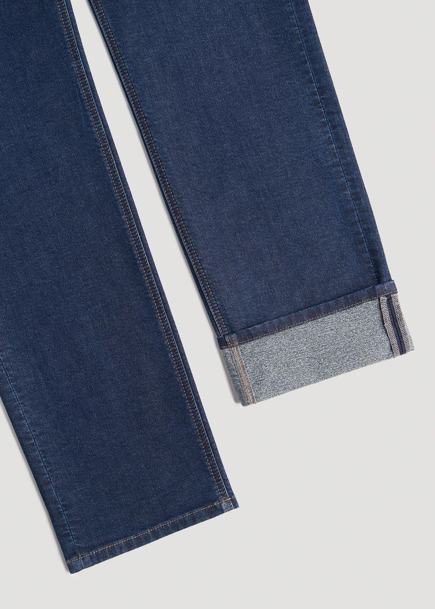 J1 STRAIGHT LEG Fleeced Jeans for Tall Men in Colorado Blue Wash Product Image