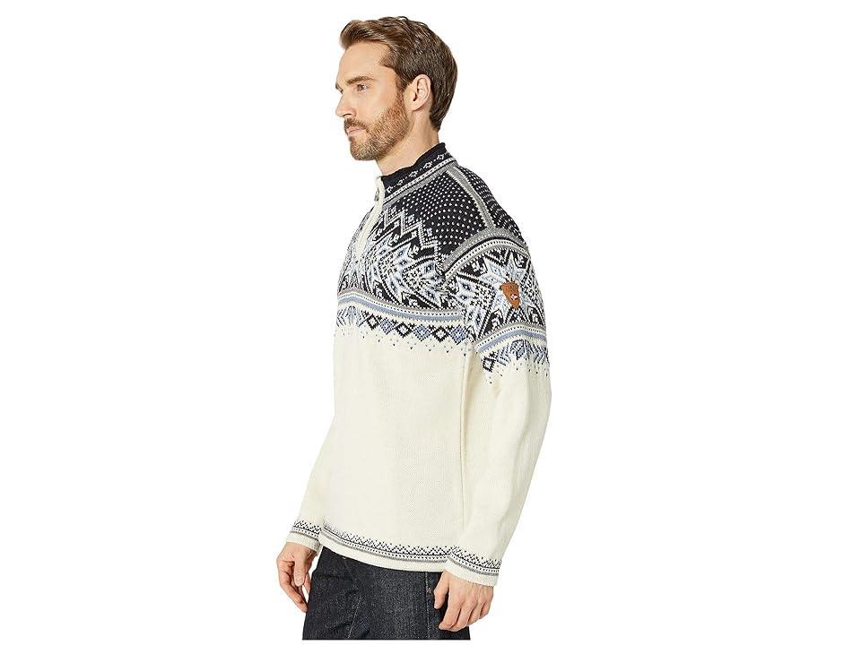 Dale of Norway Vail (C-Midnight Navy/Red Rose/Off White) Men's Sweater Product Image
