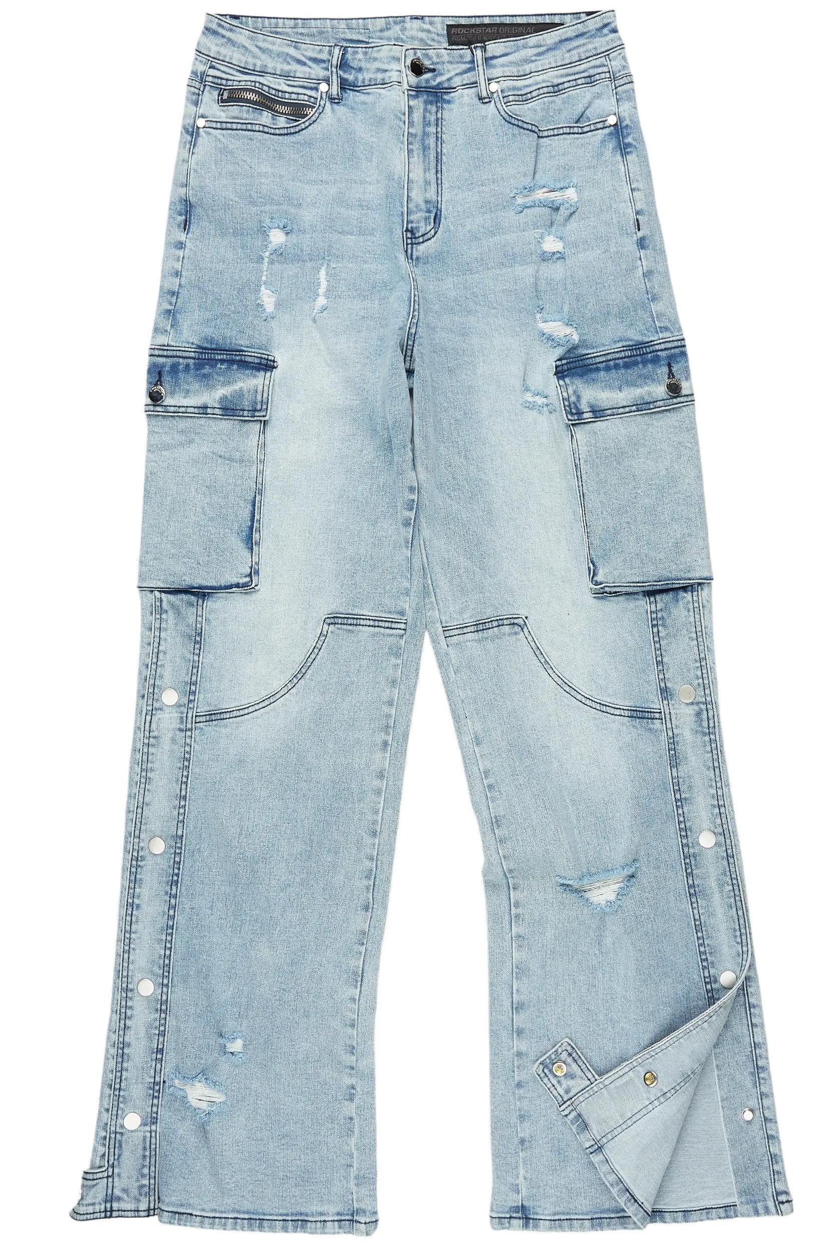 Kuiper Light Blue Baggy Fit Jean Male Product Image