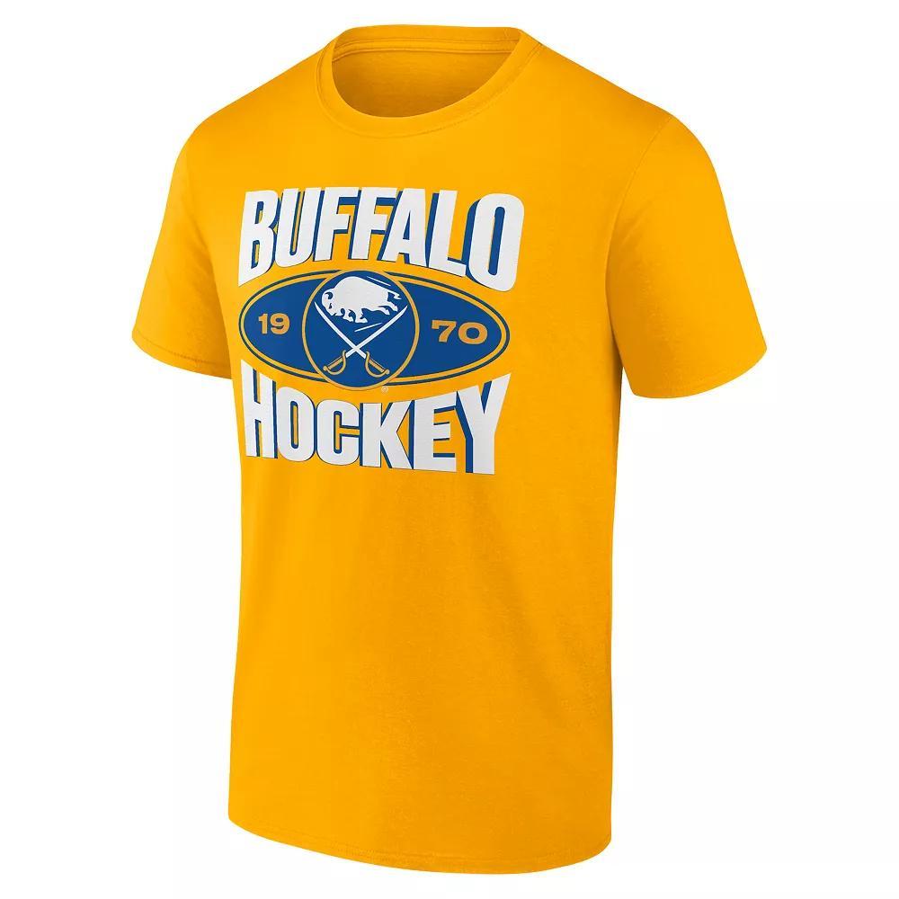 Men's Fanatics Buffalo Sabres Alternate Logo Tee, Size: Medium, Yellow Product Image