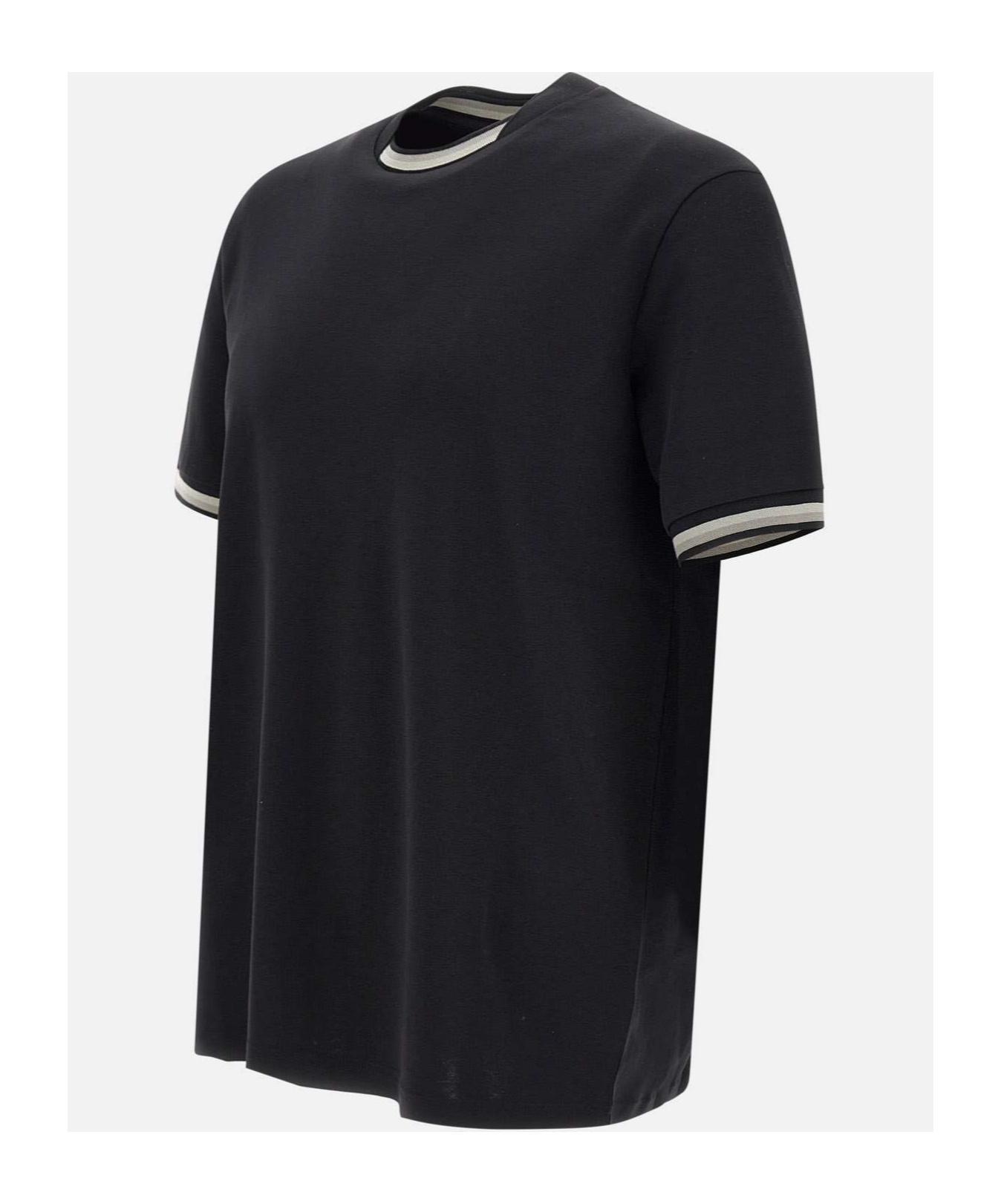 HERNO Short-sleeved T-shirt In Black Product Image