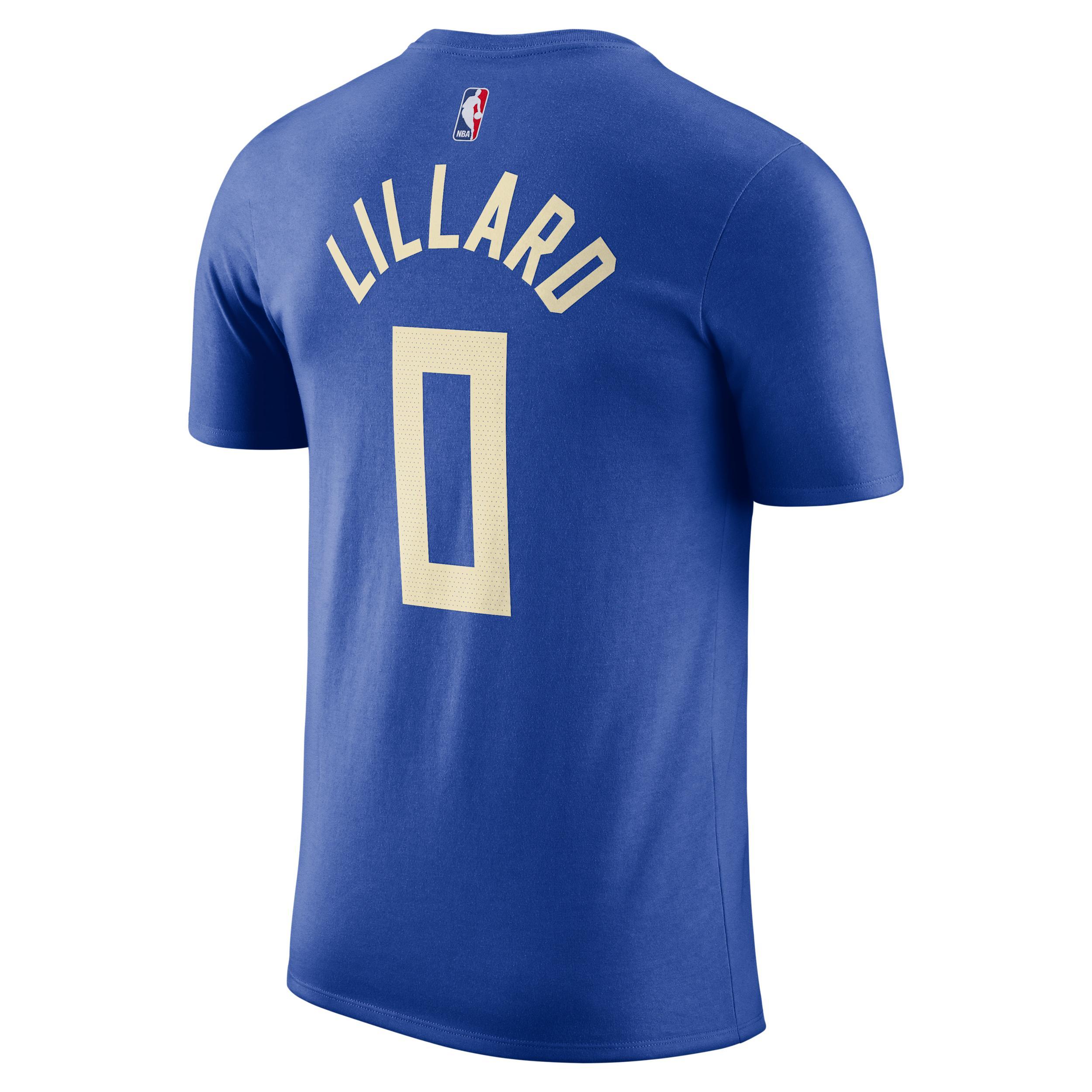 Damian Lillard Milwaukee Bucks Essential City Edition Nike Men's NBA T-Shirt Product Image
