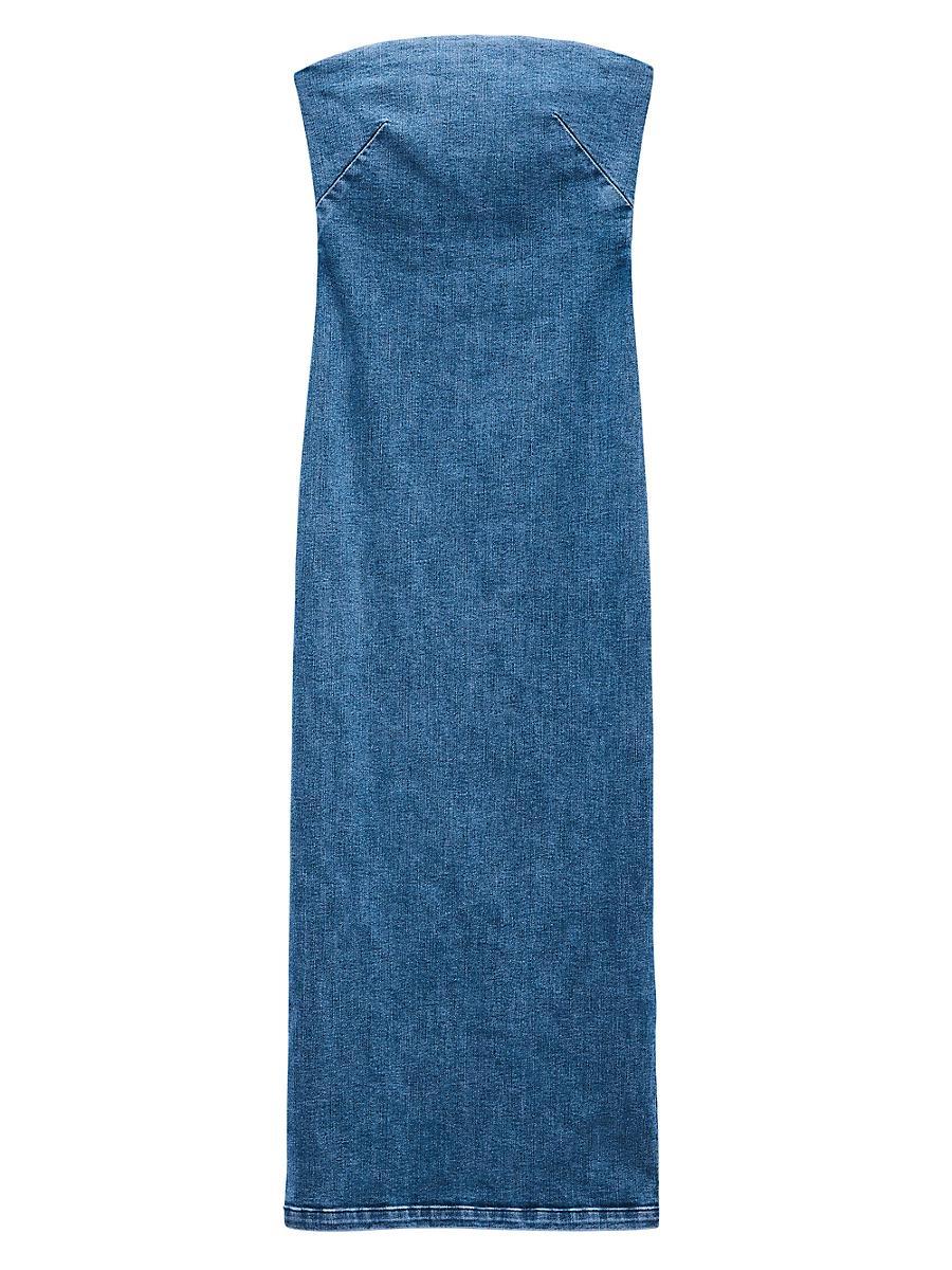 Womens Jasmine Stretch Denim Midi-Dress Product Image