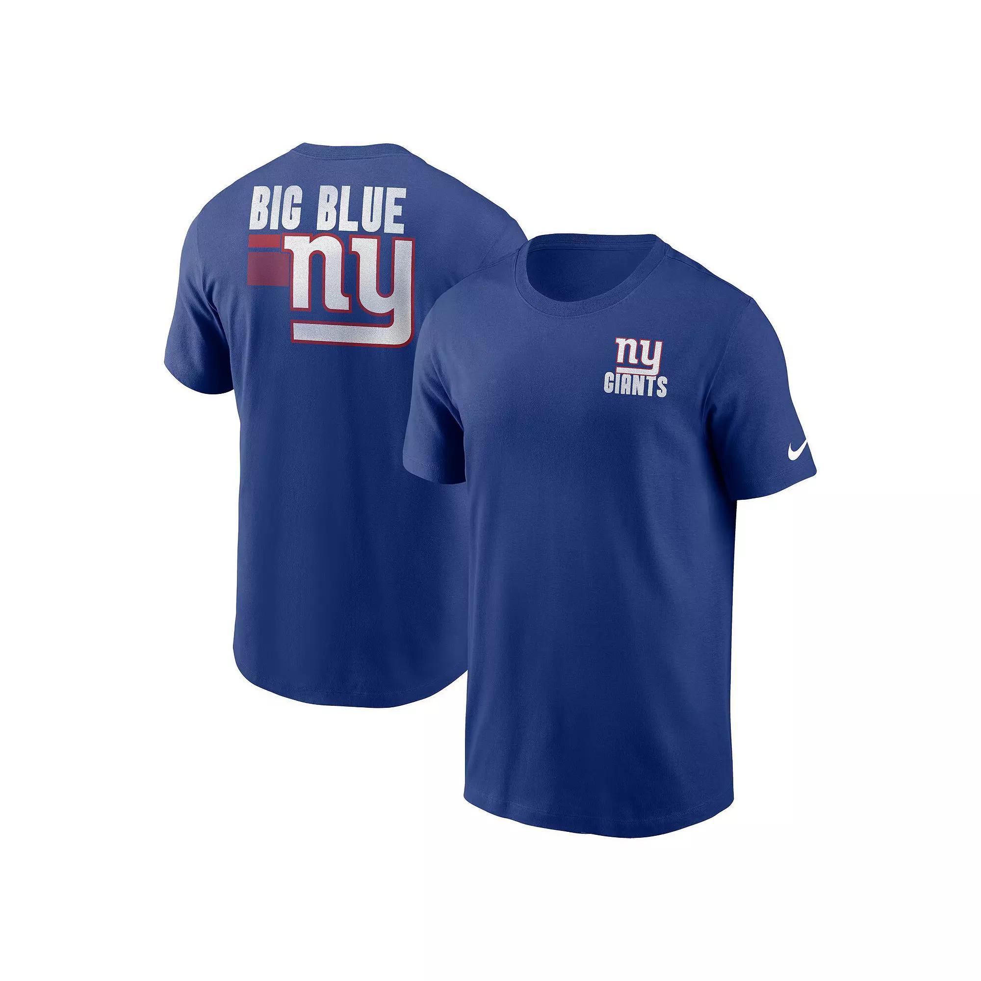 Men's Nike Royal New York Giants Blitz Essential T-Shirt, Size: Medium, Blue Product Image